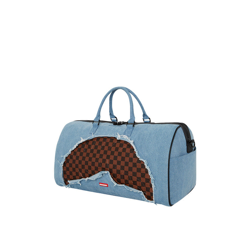 Spray Ground Denim Shark Duffle - Black