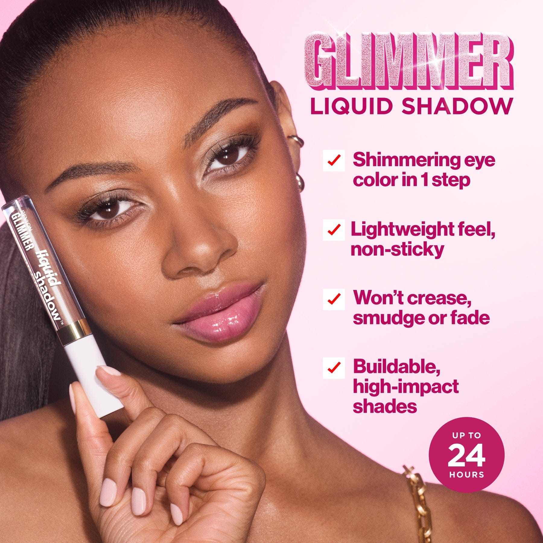 Revlon Glimmer Liquid Shadow 201 On Cloud Shine