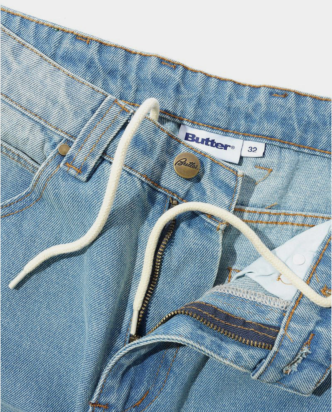 Butter Goods - Weathergear Denim Jeans - Distressed Indigo