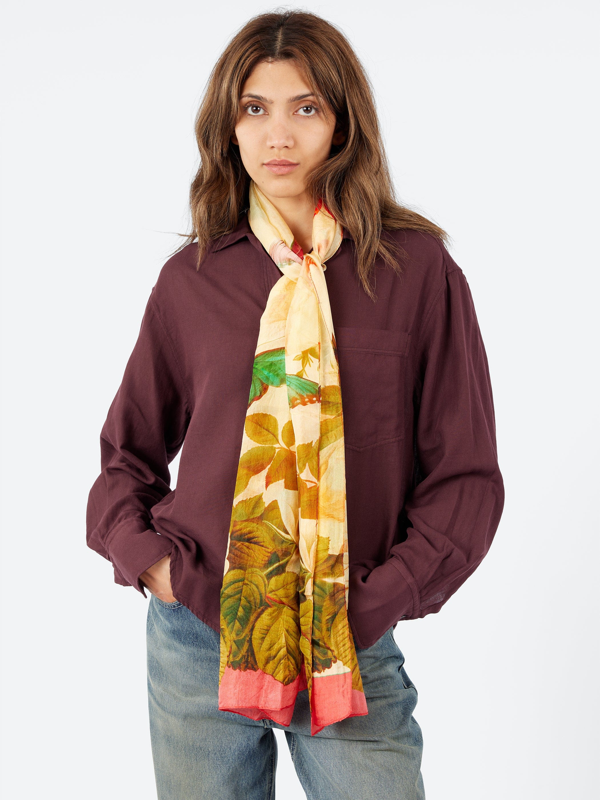 Marc Barell Butterfly Print Scarf