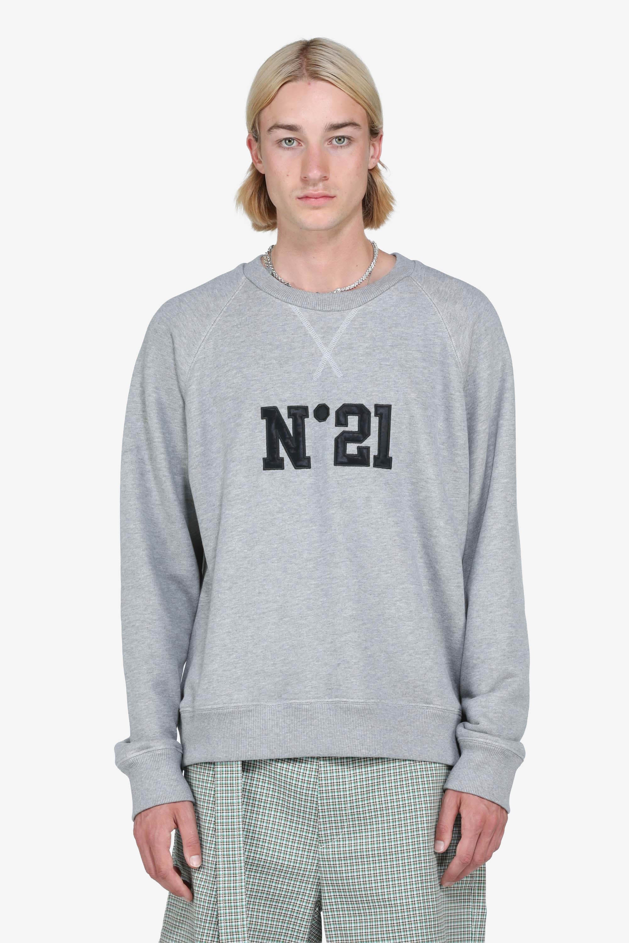 N21 Felpa girocollo con logo