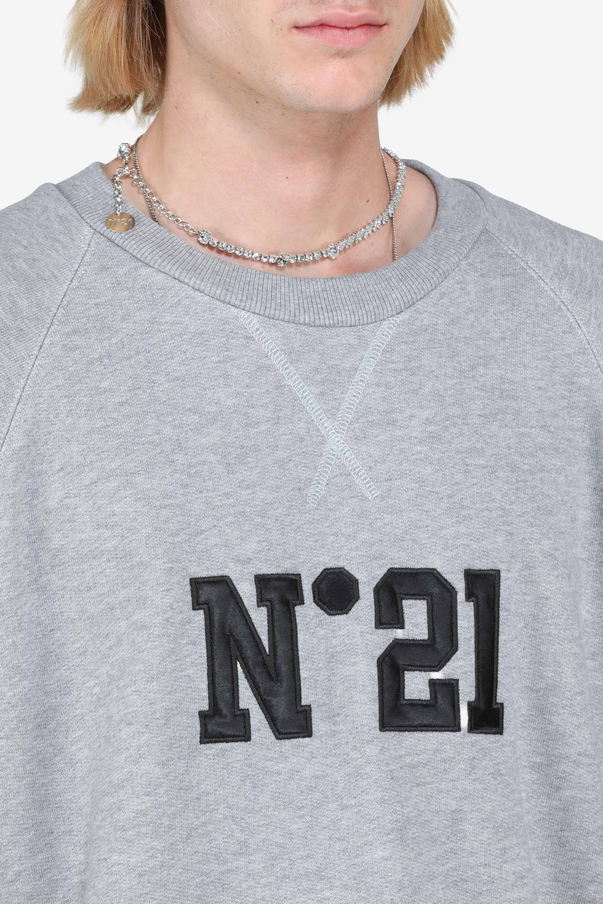 N21 Felpa girocollo con logo