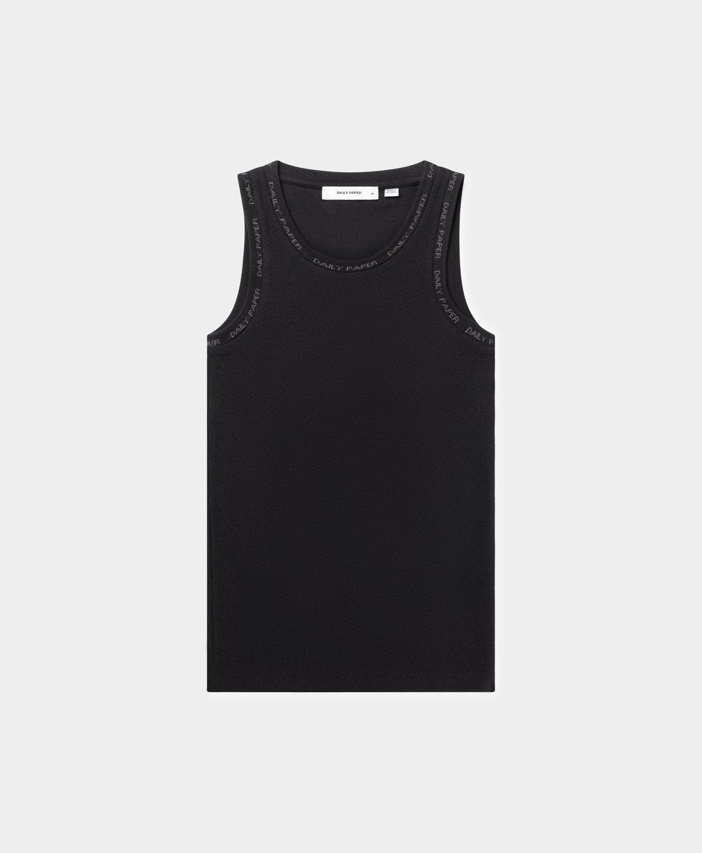 Daily Paper Black Erib Tank Top