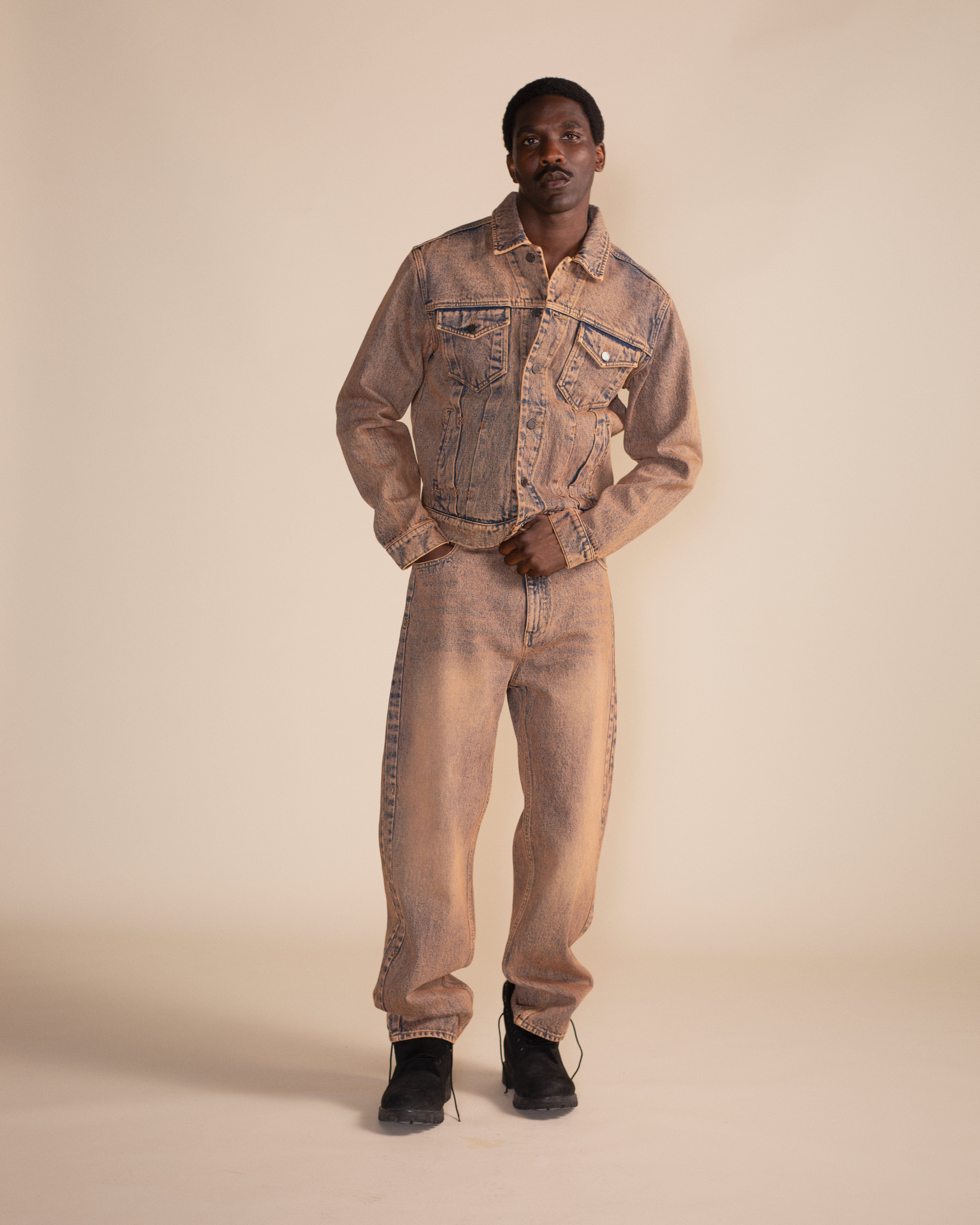 Daily Paper Denim Washed Shield Amba Jeans