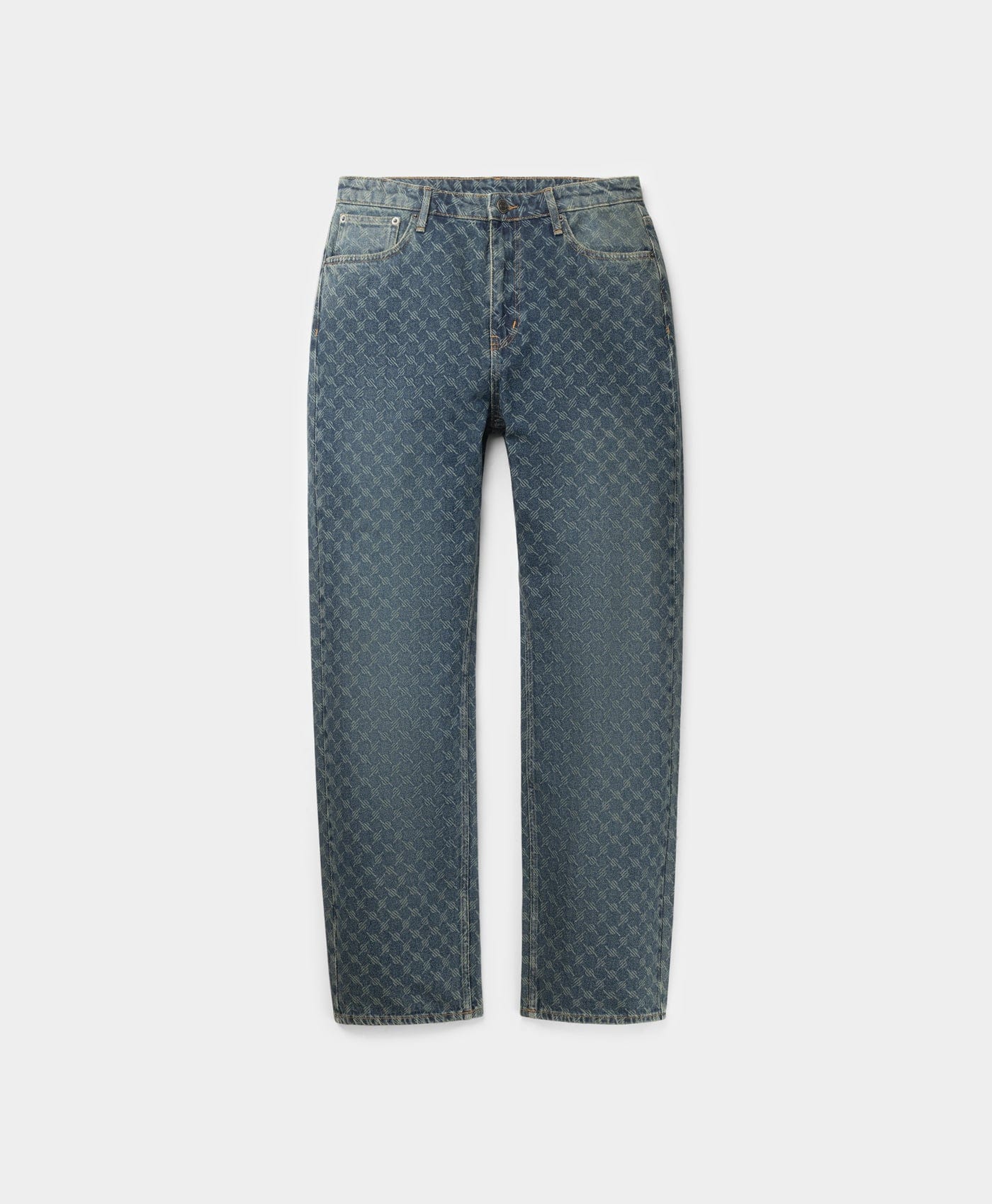 Monogram Sand Blue Amba Monogram Relaxed Jeans