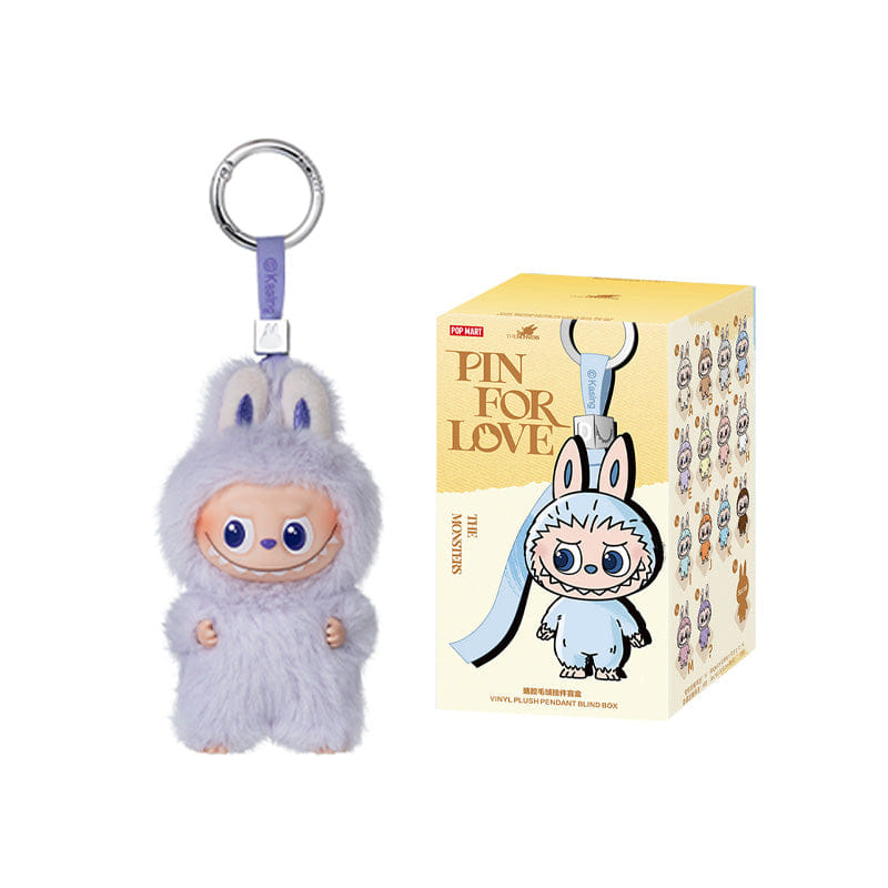 MY Funbox Official Store POPMART Mini Labubu PIN FOR LOVE SERIES - Vinyl Plush Pendant blind box (A - M)