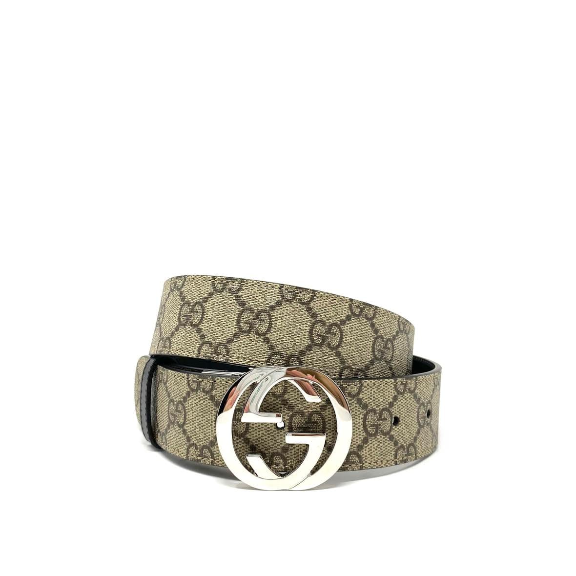 From Runway With Love Copy of Gucci Reversible GG Supreme Belt w/ Interlocking G - Size 38