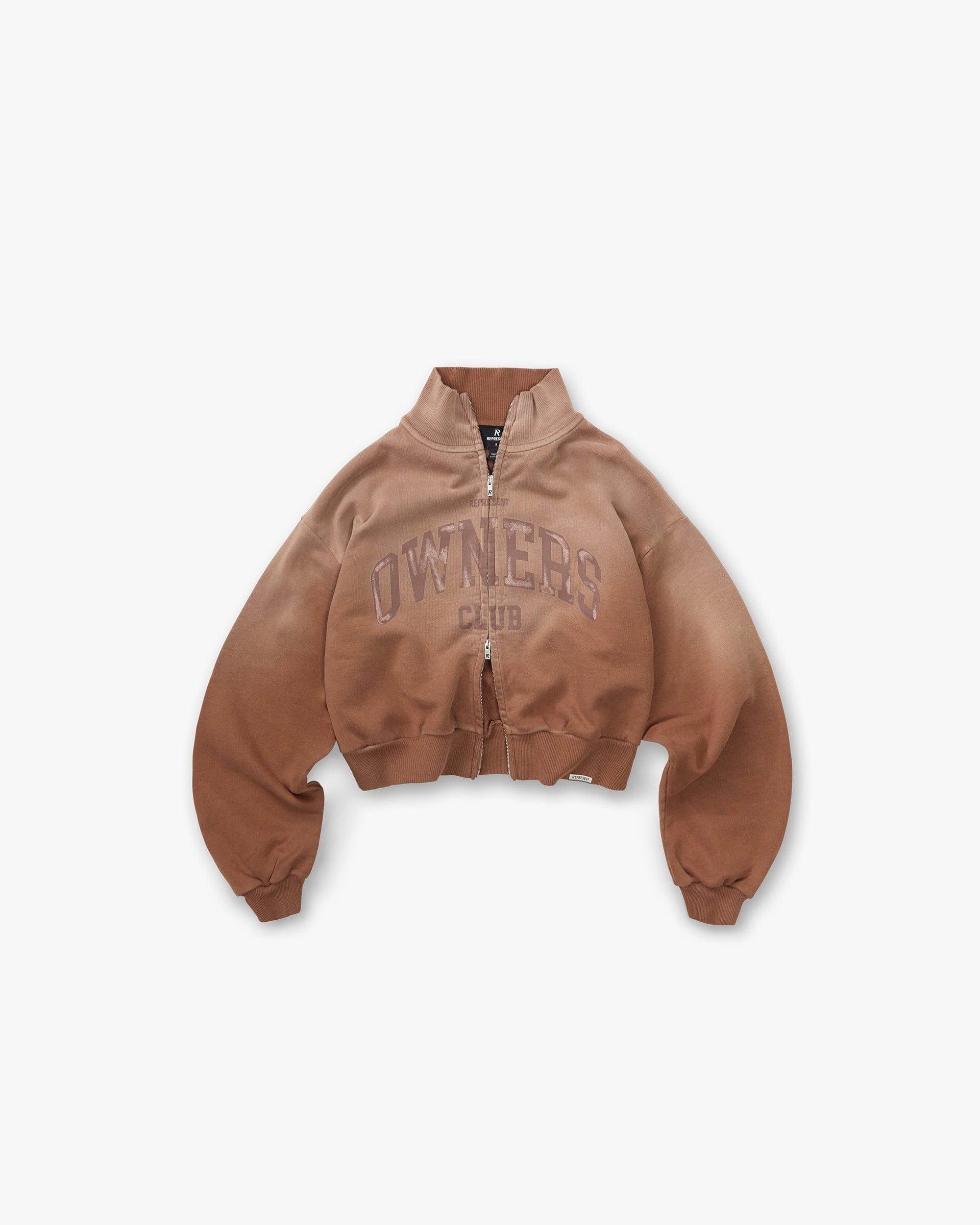 Womens Owners Club Represent Owners Club Zip Funnel Neck - Sienna