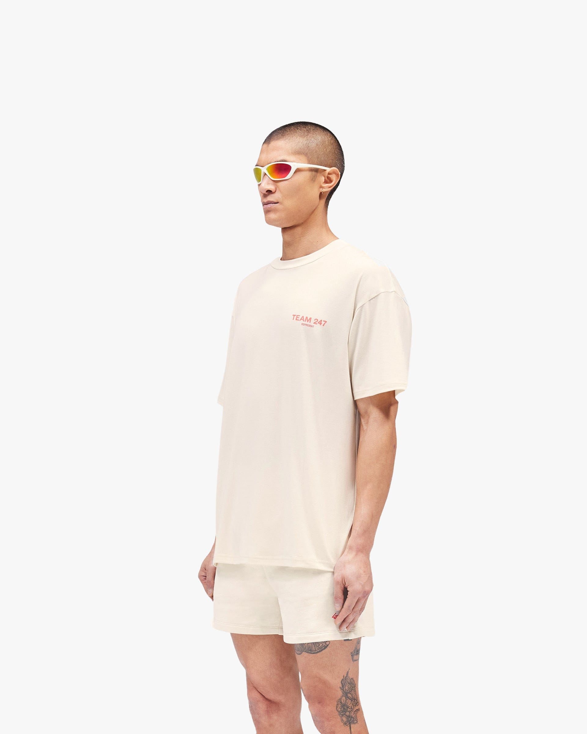 Team 247 Oversized T - Shirt - Cream