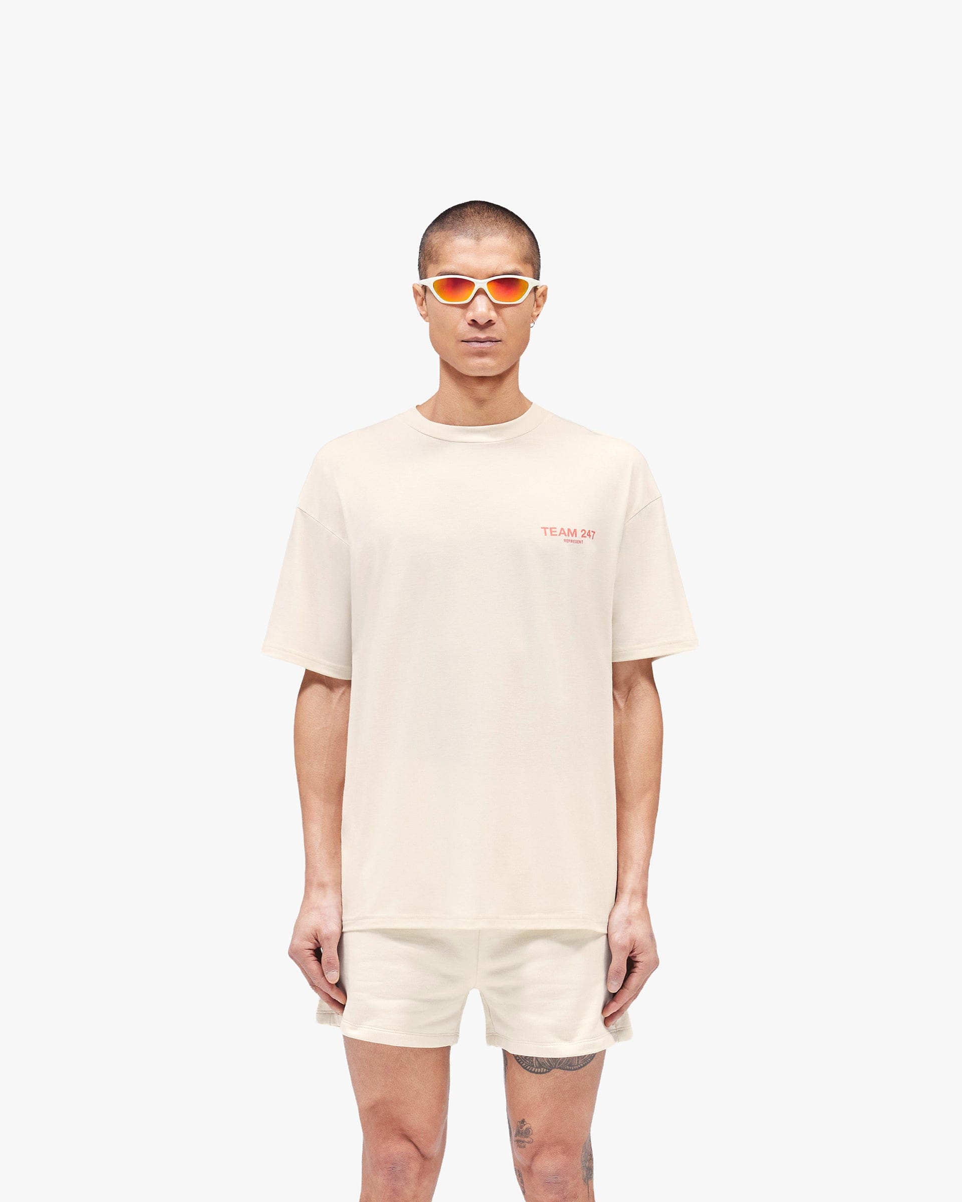 Team 247 Oversized T - Shirt - Cream