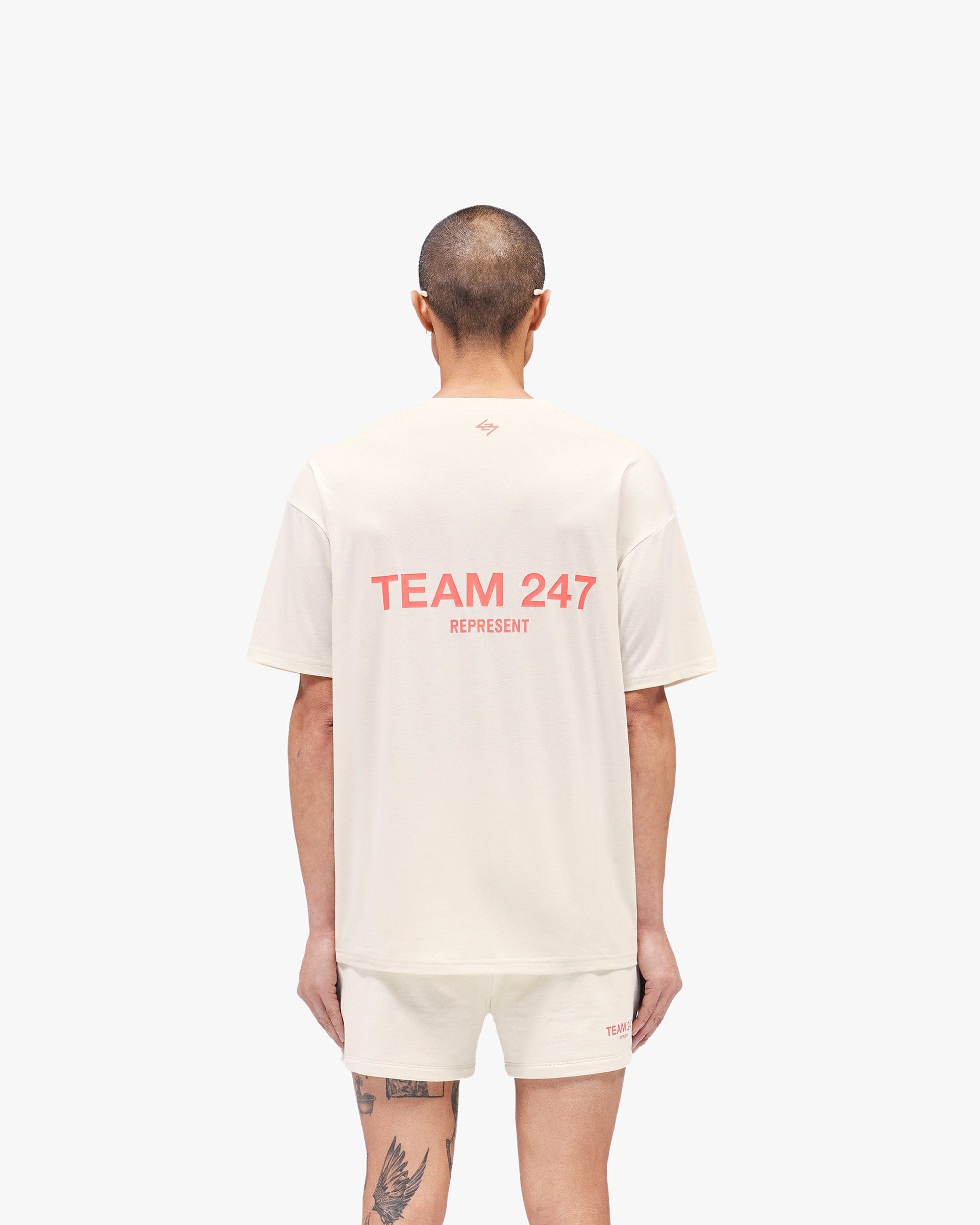 Team 247 Oversized T - Shirt - Cream