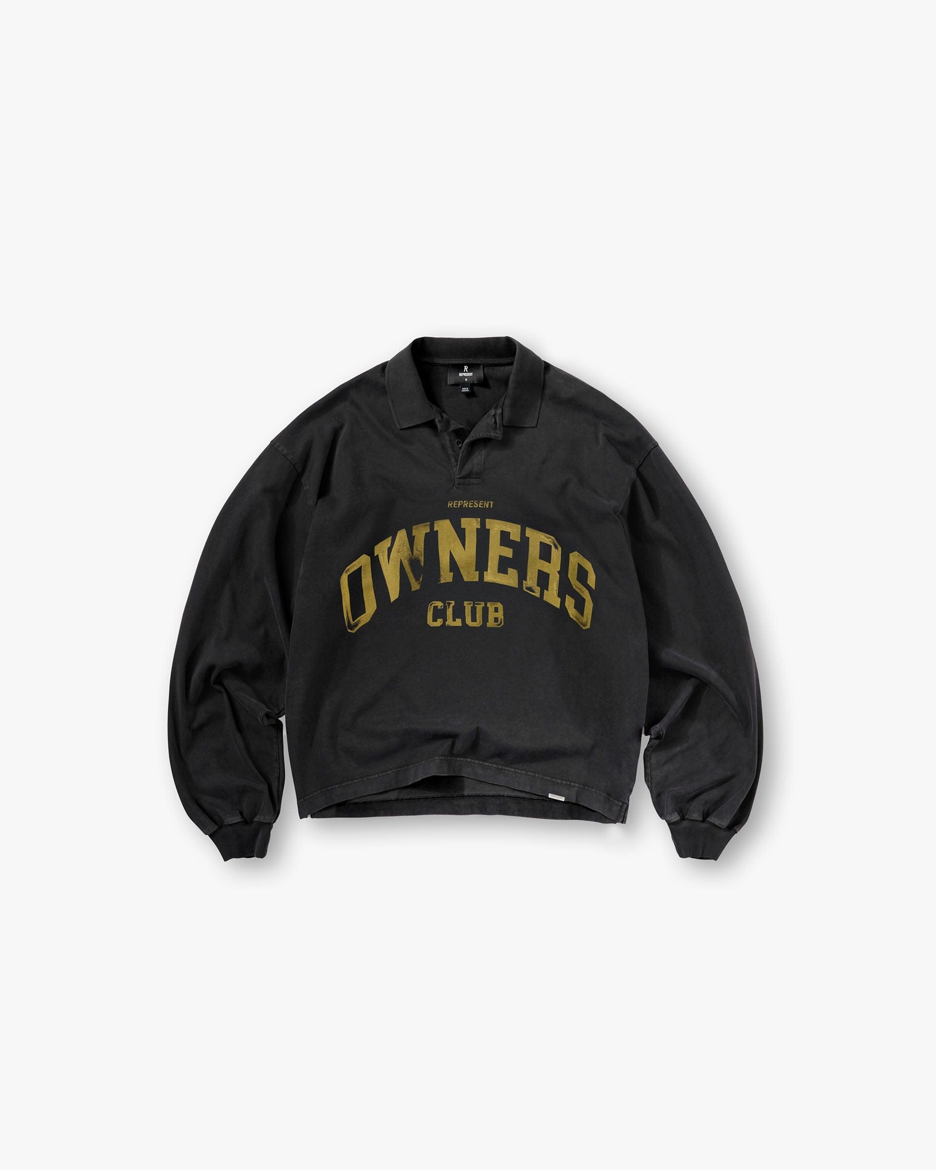 Owners Club Represent Owners Club Rugby Polo - Faded Black