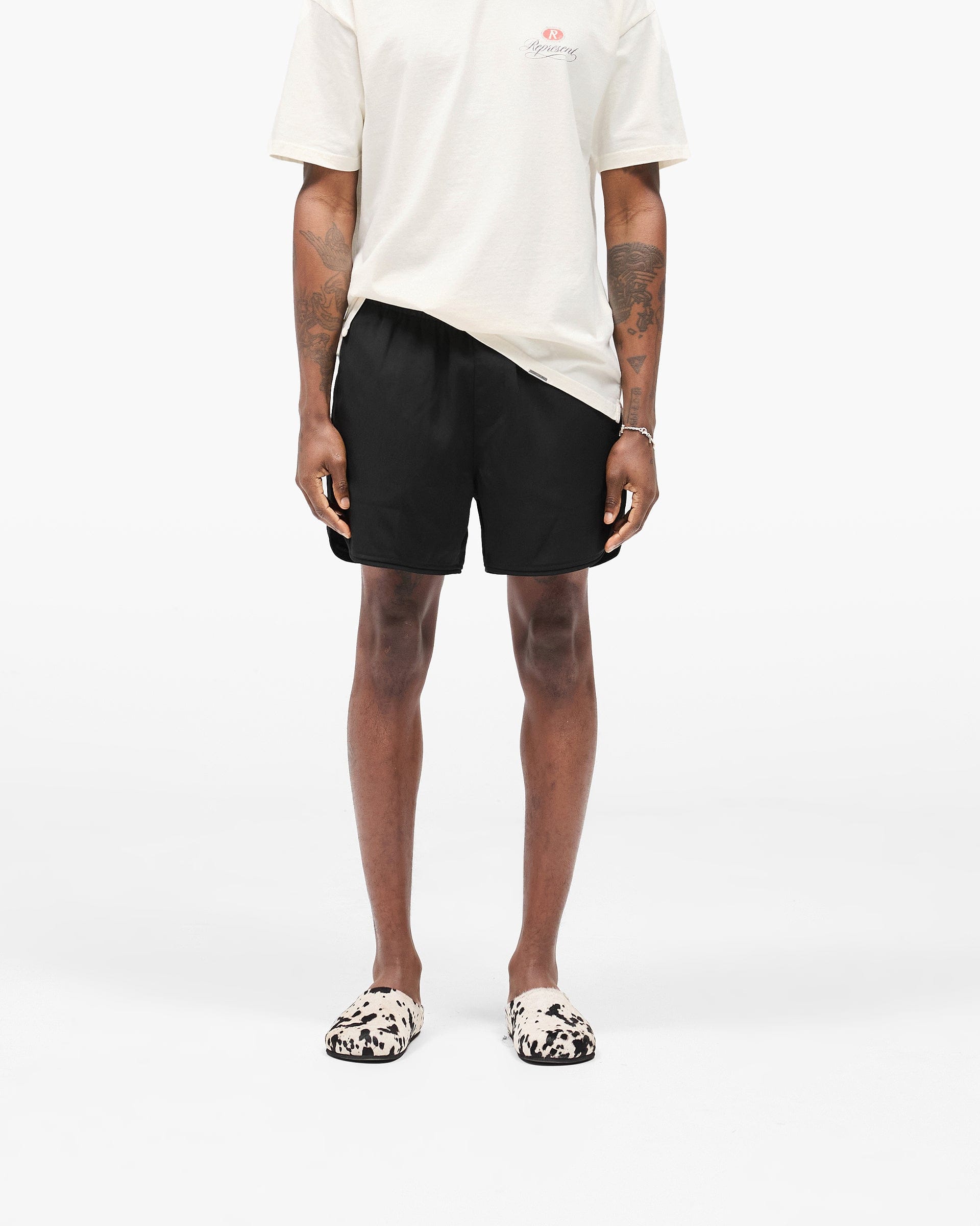 SC25 Piped Track Short - Jet Black