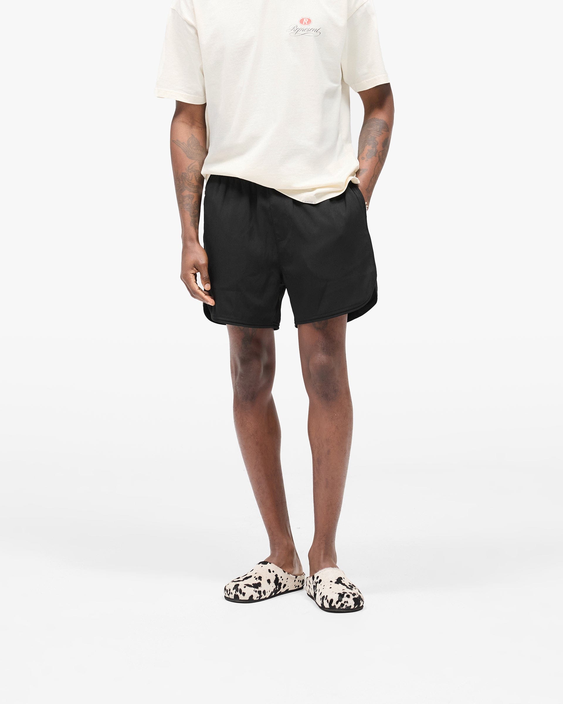 SC25 Piped Track Short - Jet Black