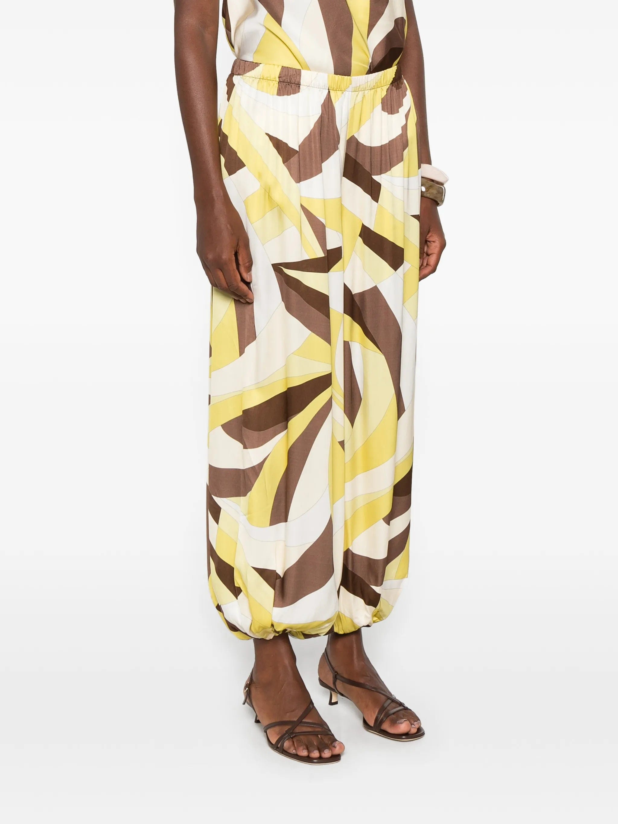 Faithfull Kortez geometric - print balloon trousers