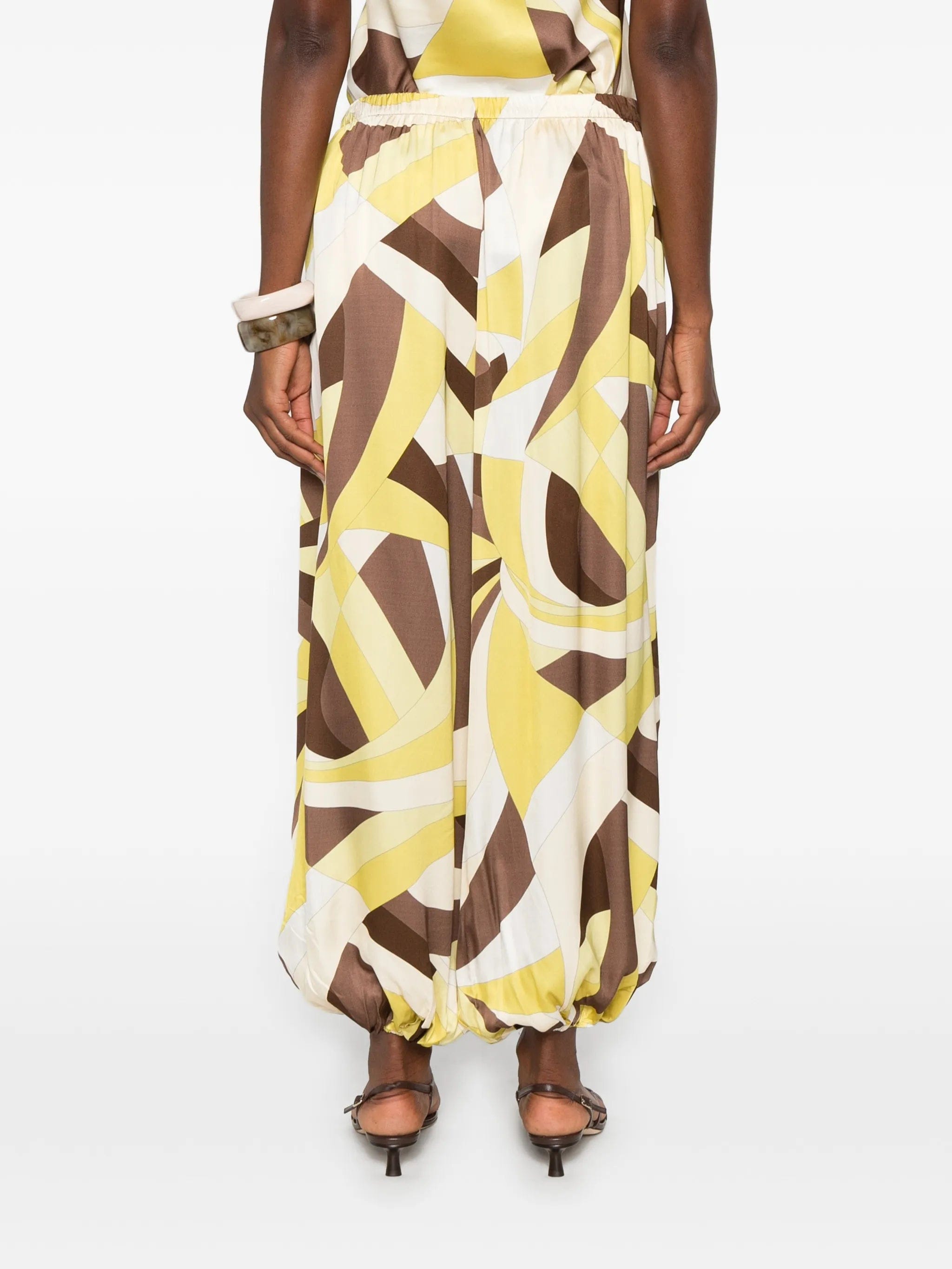Faithfull Kortez geometric - print balloon trousers