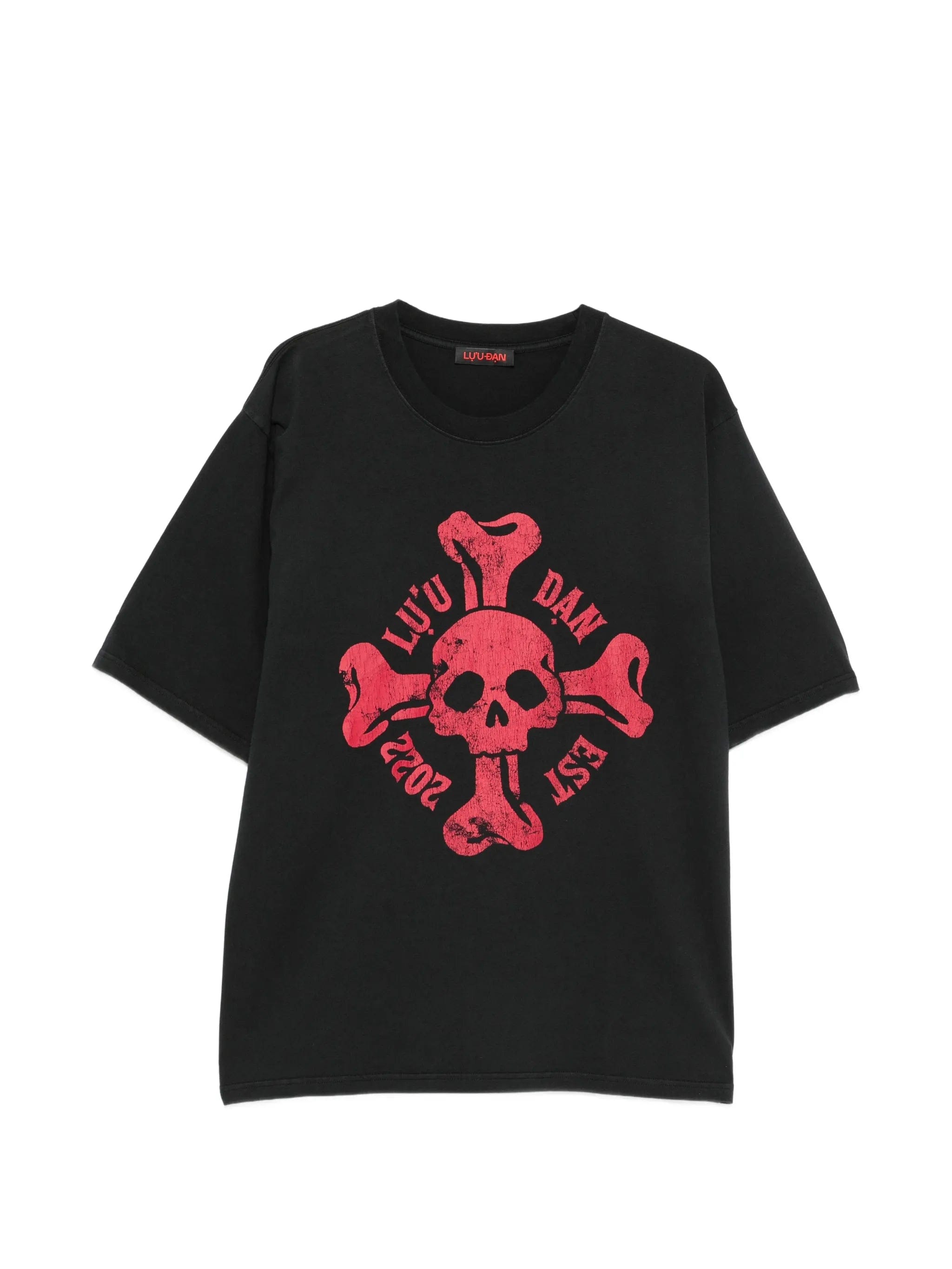LỰU ĐẠN skull - print T - shirt