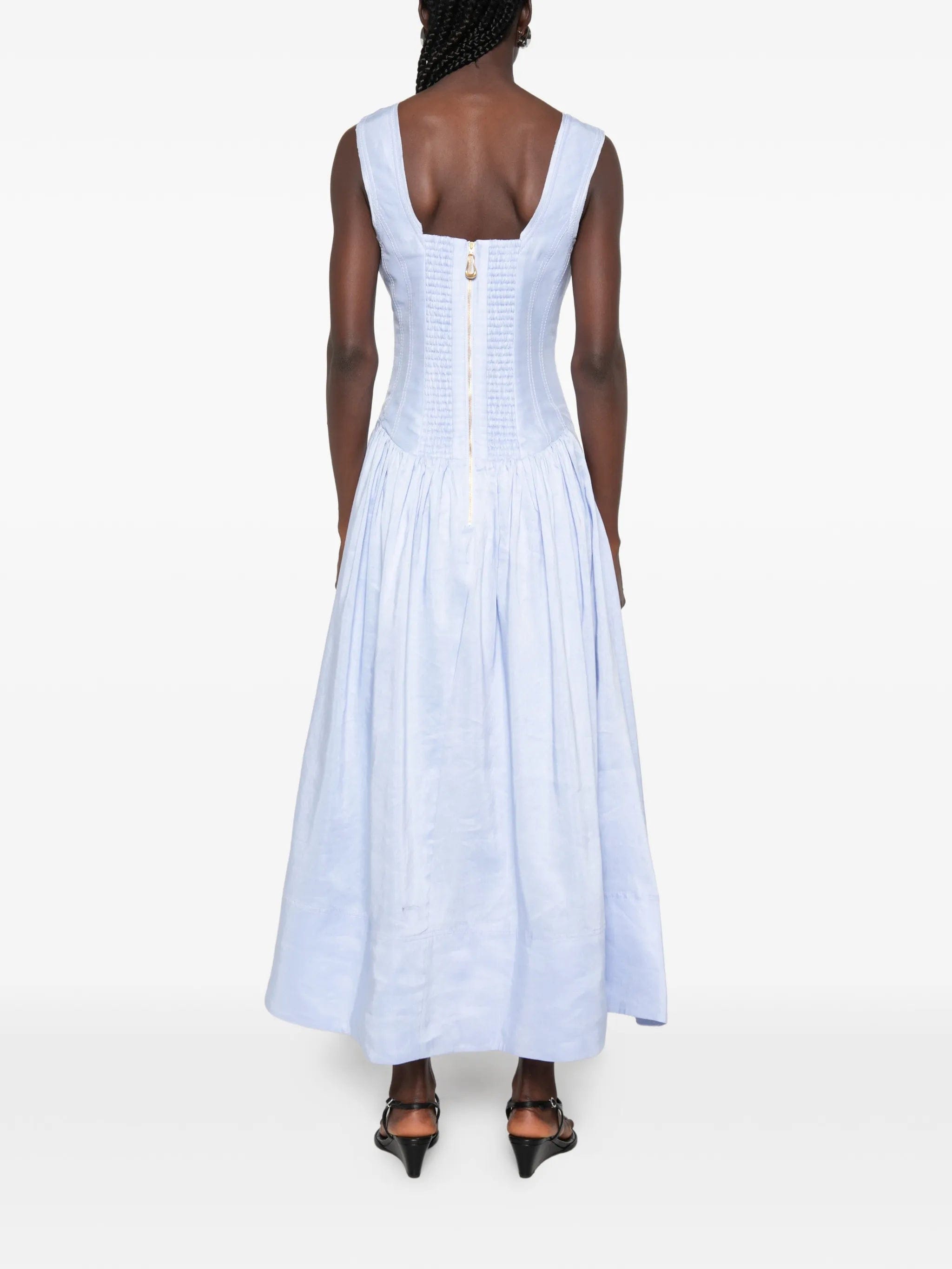 Aje Spirelle panelled midi dress