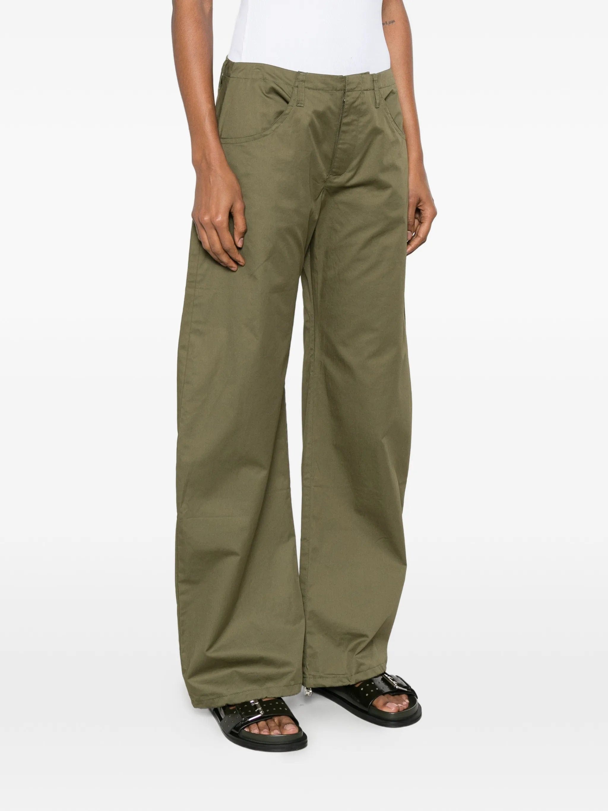 EB Denim Isla Cinch belt - loop pocket trousers