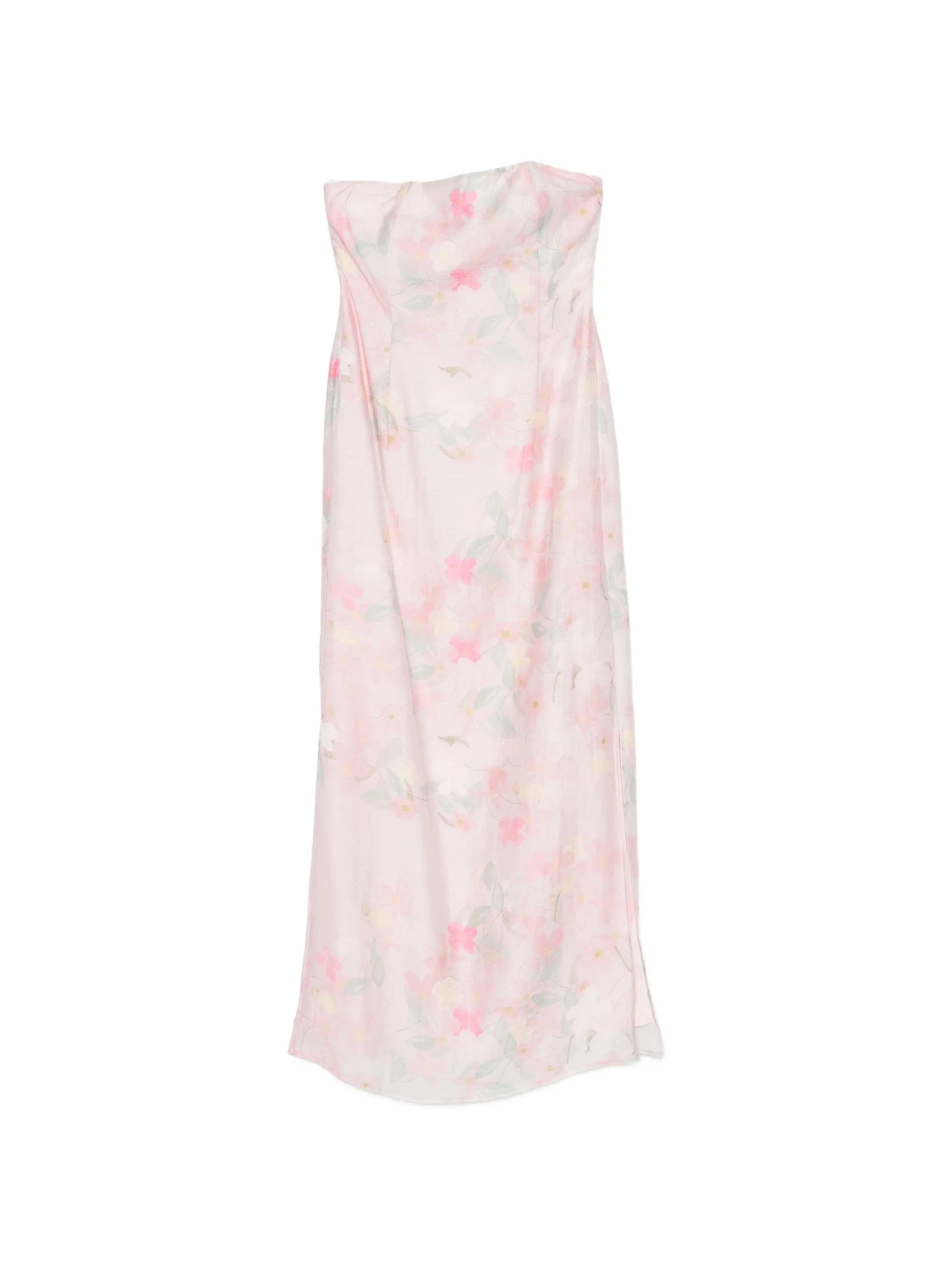 Bernadette Elora floral - print strapless midi dress