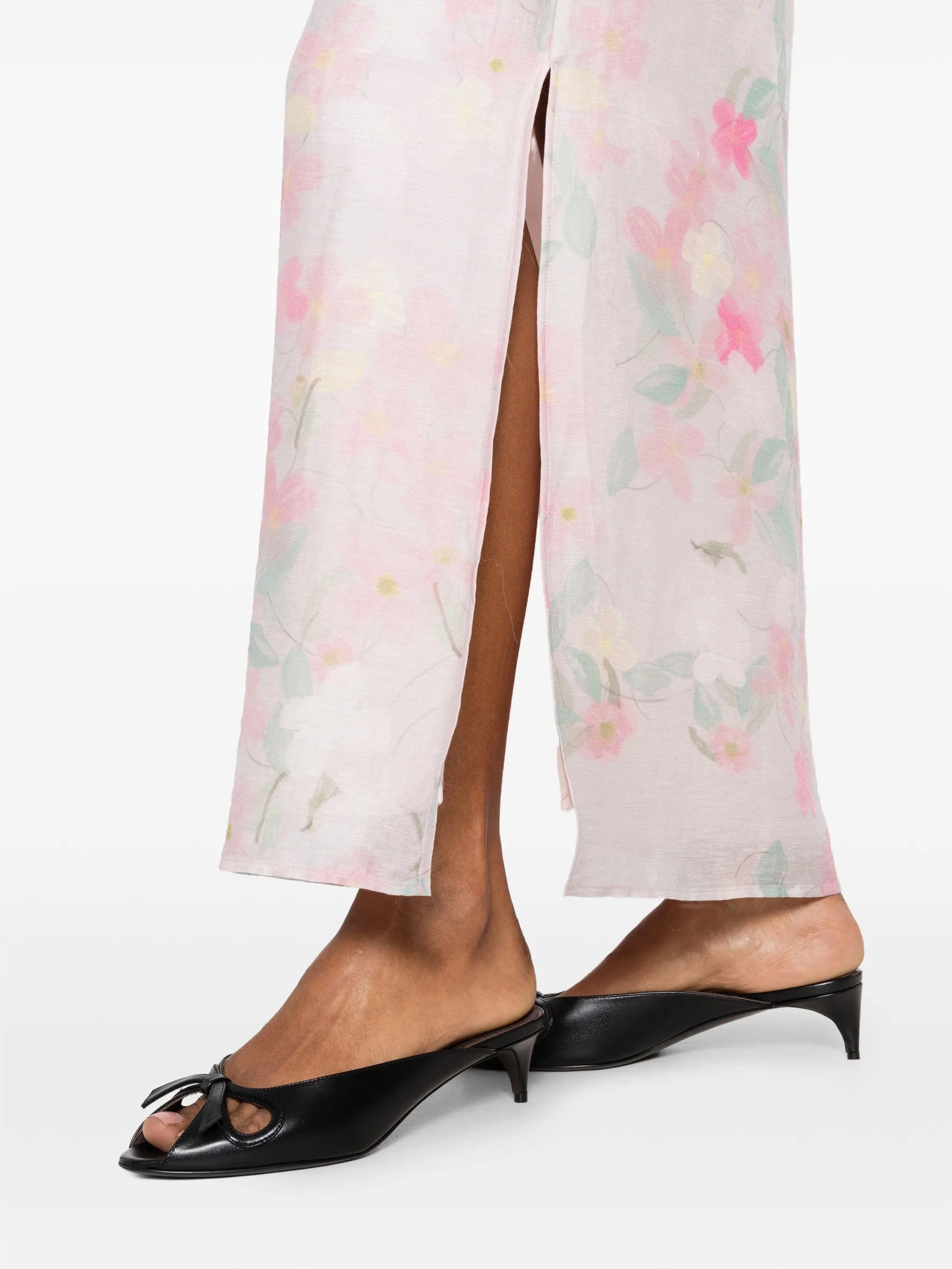 Bernadette Elora floral - print strapless midi dress