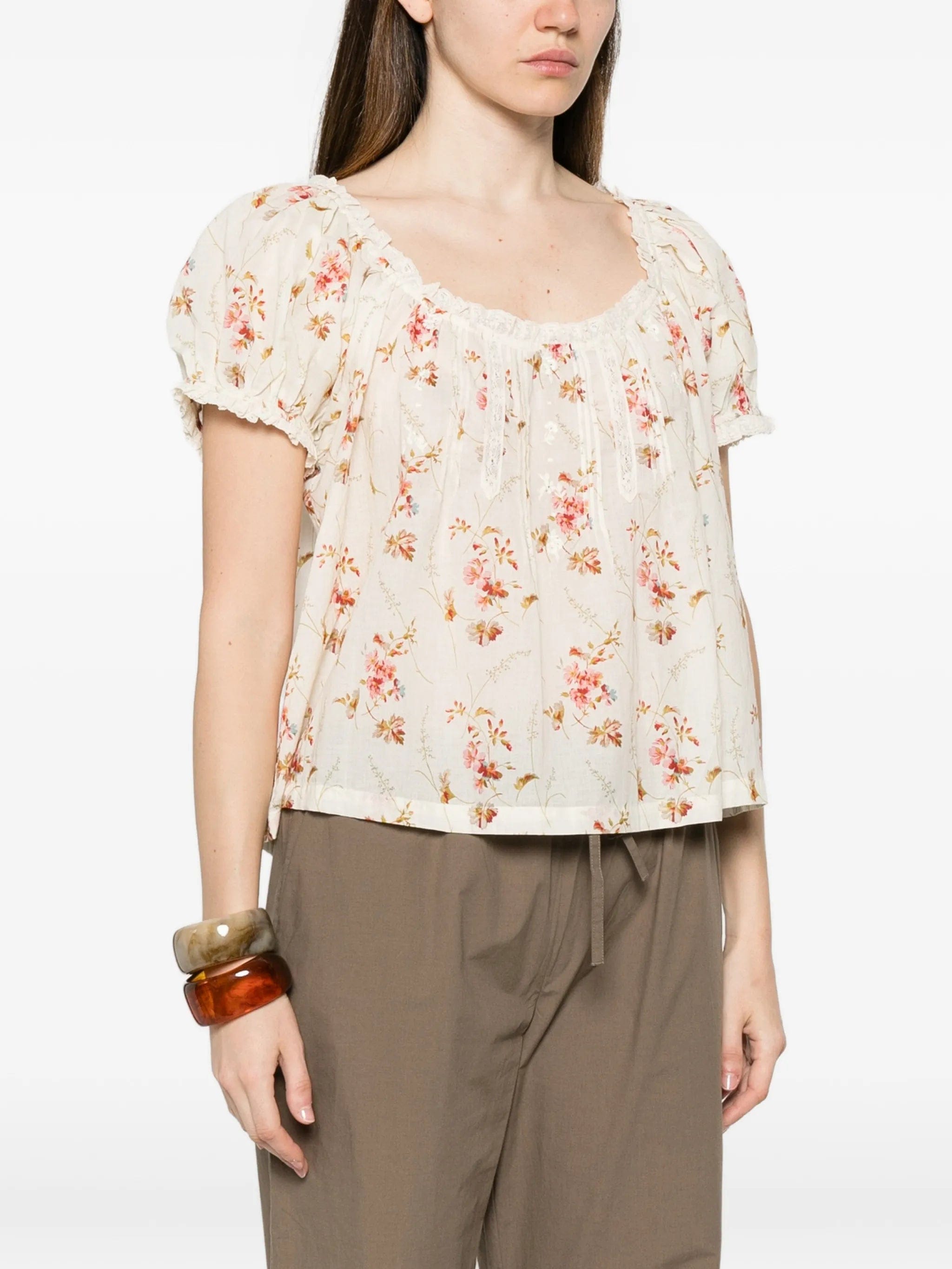 DÔEN Frederica floral - print blouse