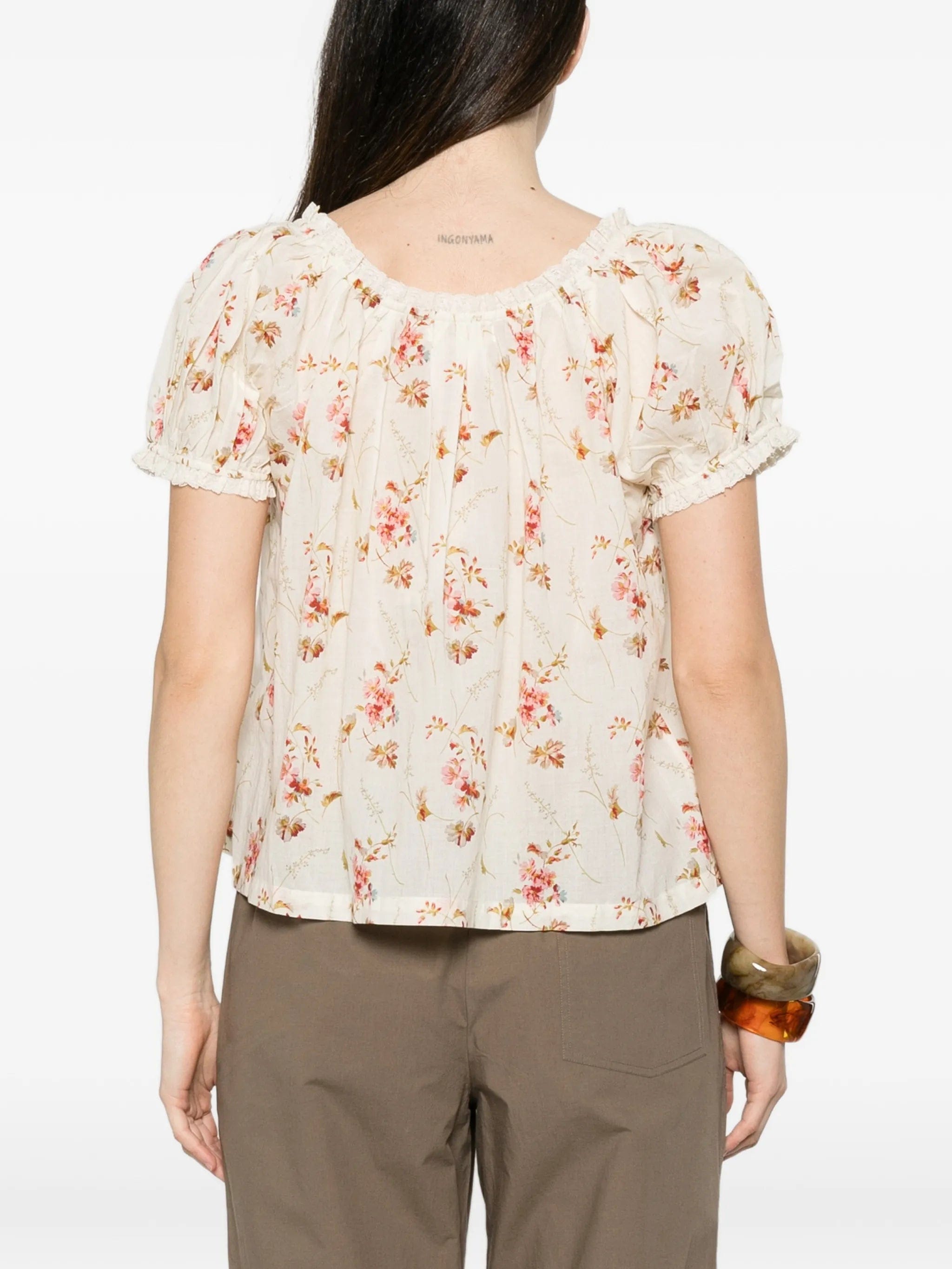 DÔEN Frederica floral - print blouse