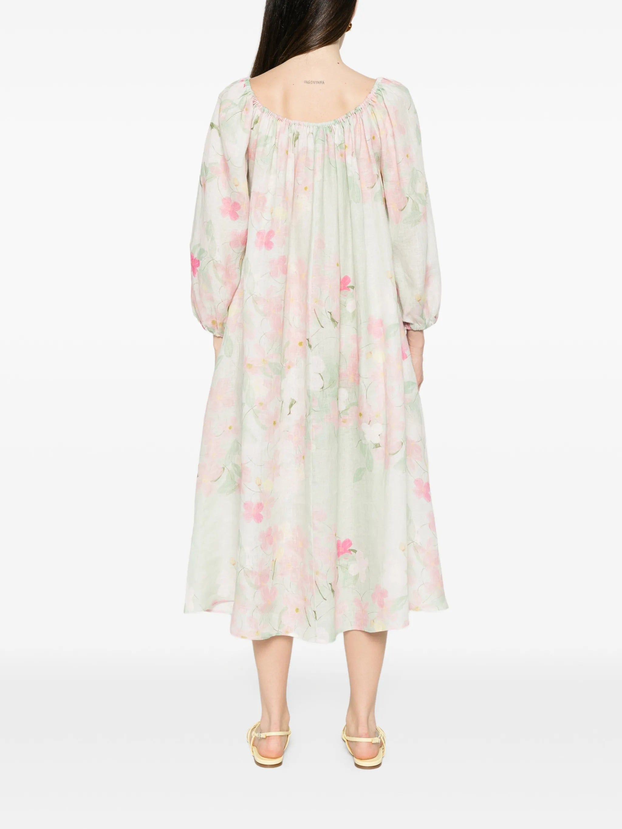 Bernadette Bonnie floral - print midi dress