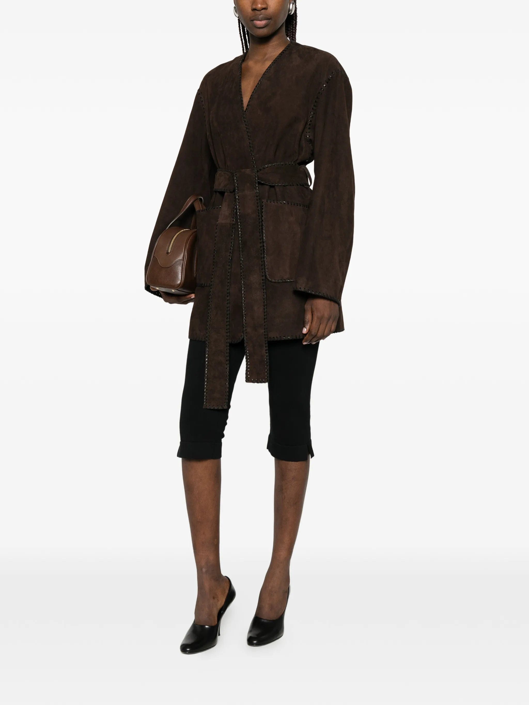 Nour Hammour Anika suede jacket