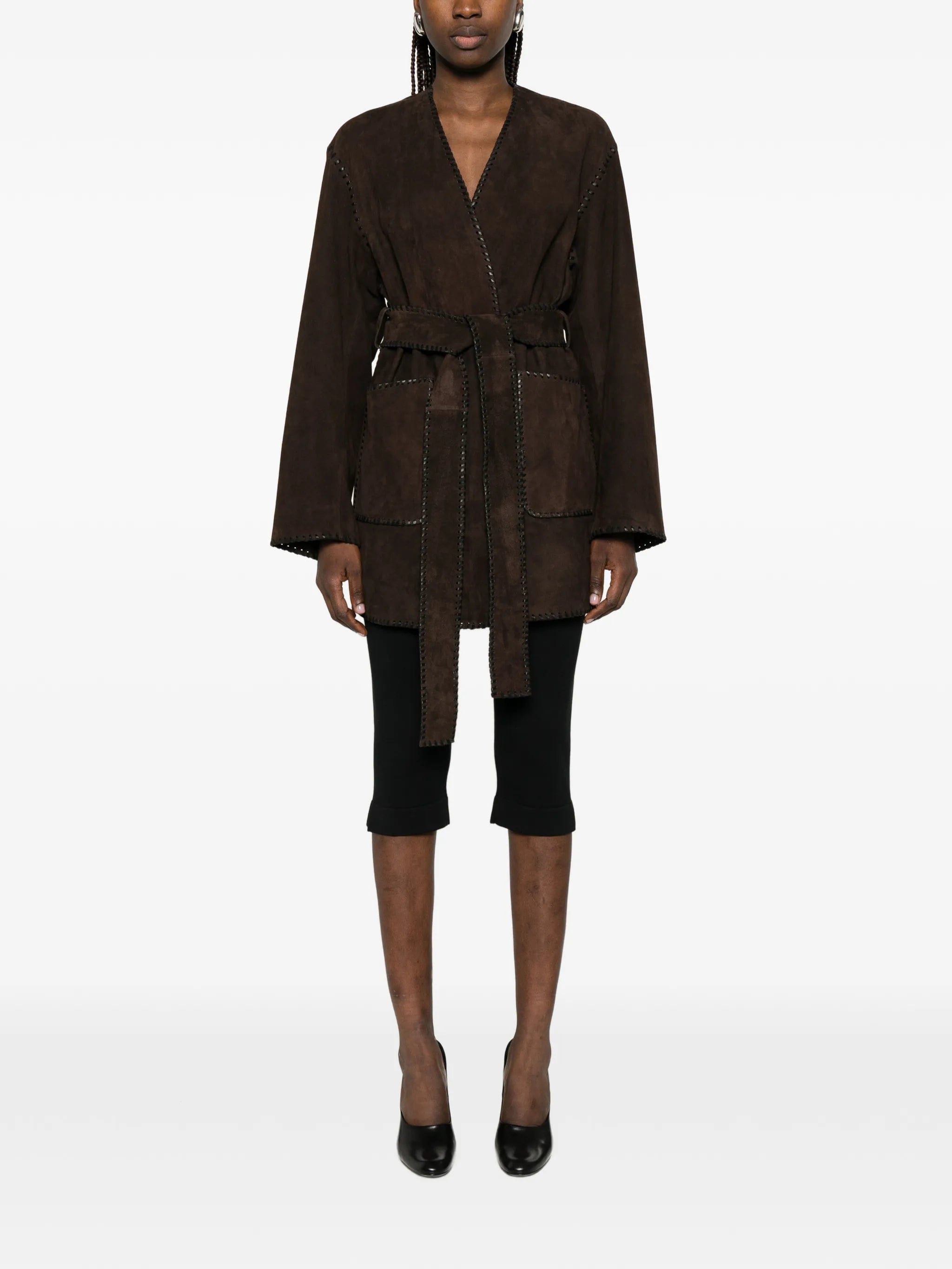 Nour Hammour Anika suede jacket