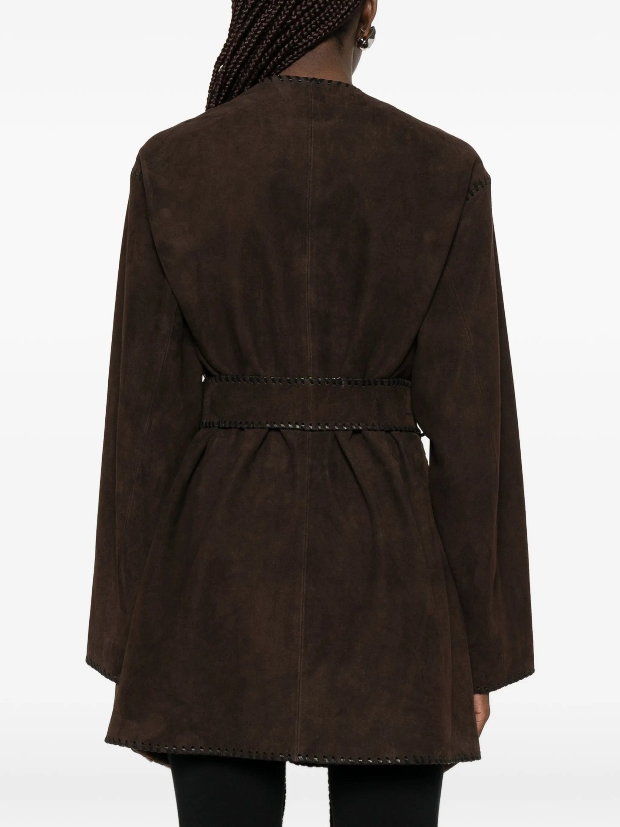 Nour Hammour Anika suede jacket