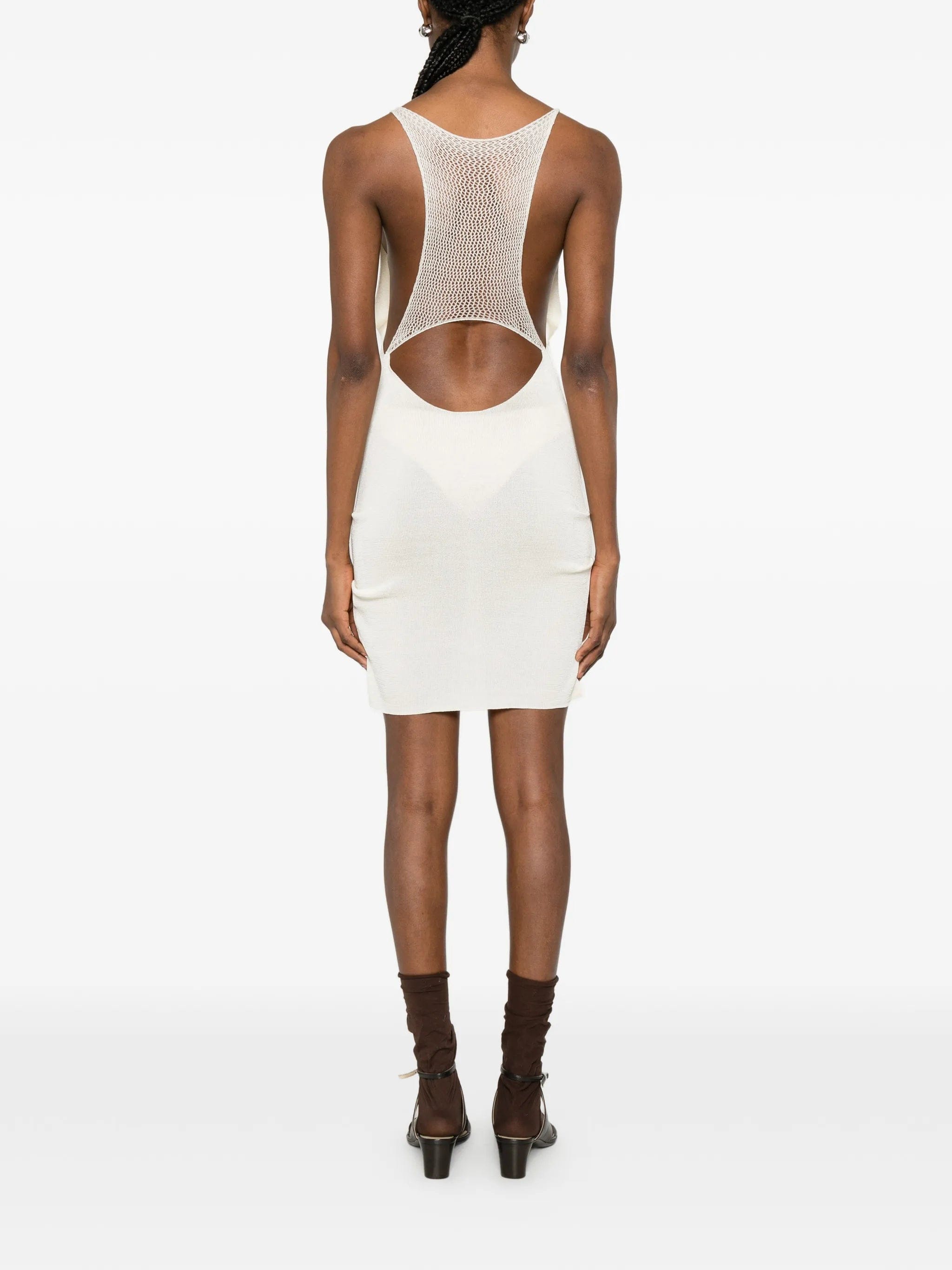 Isa Boulder cowl - neck mini dress