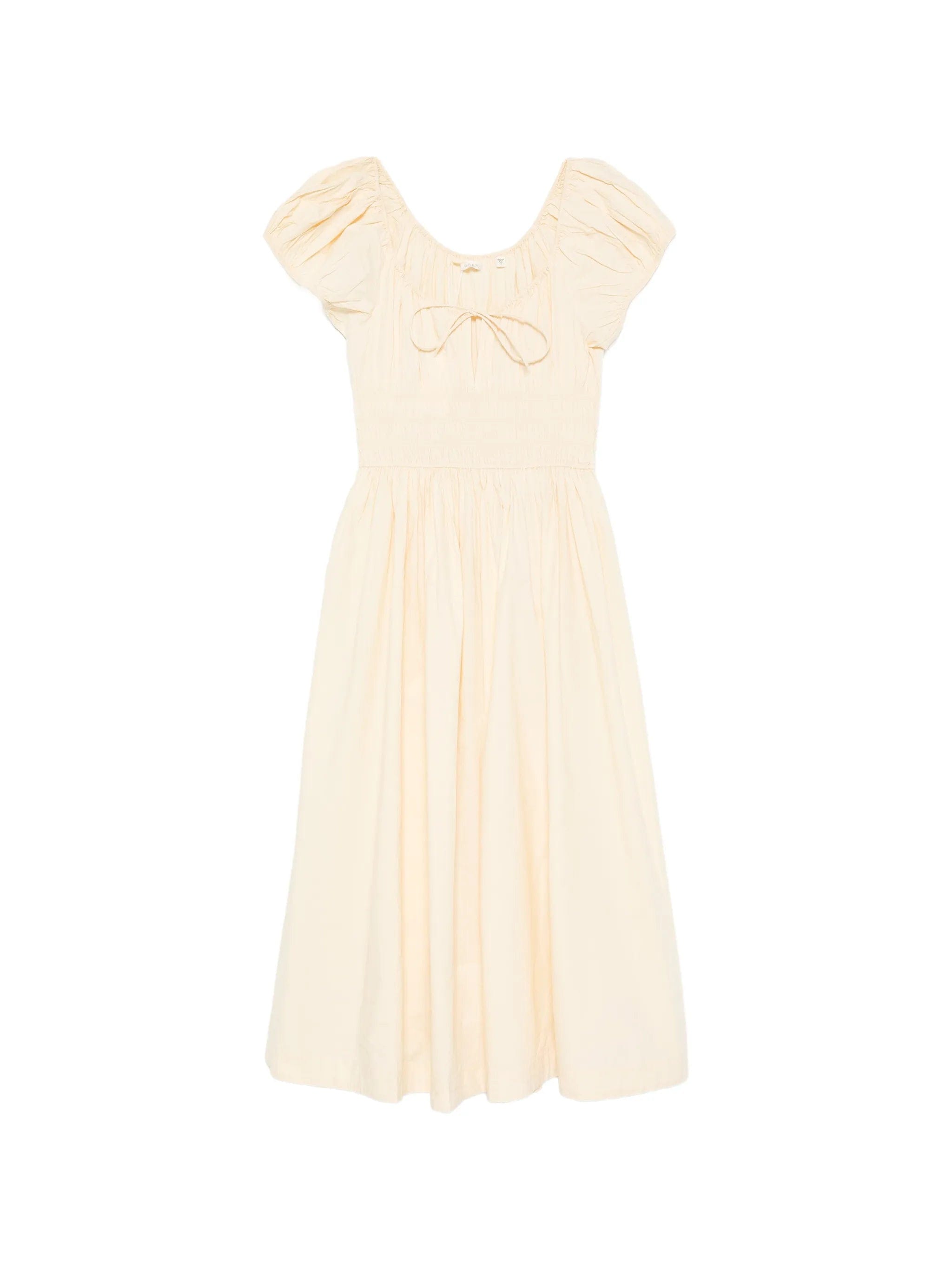 DÔEN Quinn puff - sleeves midi dress