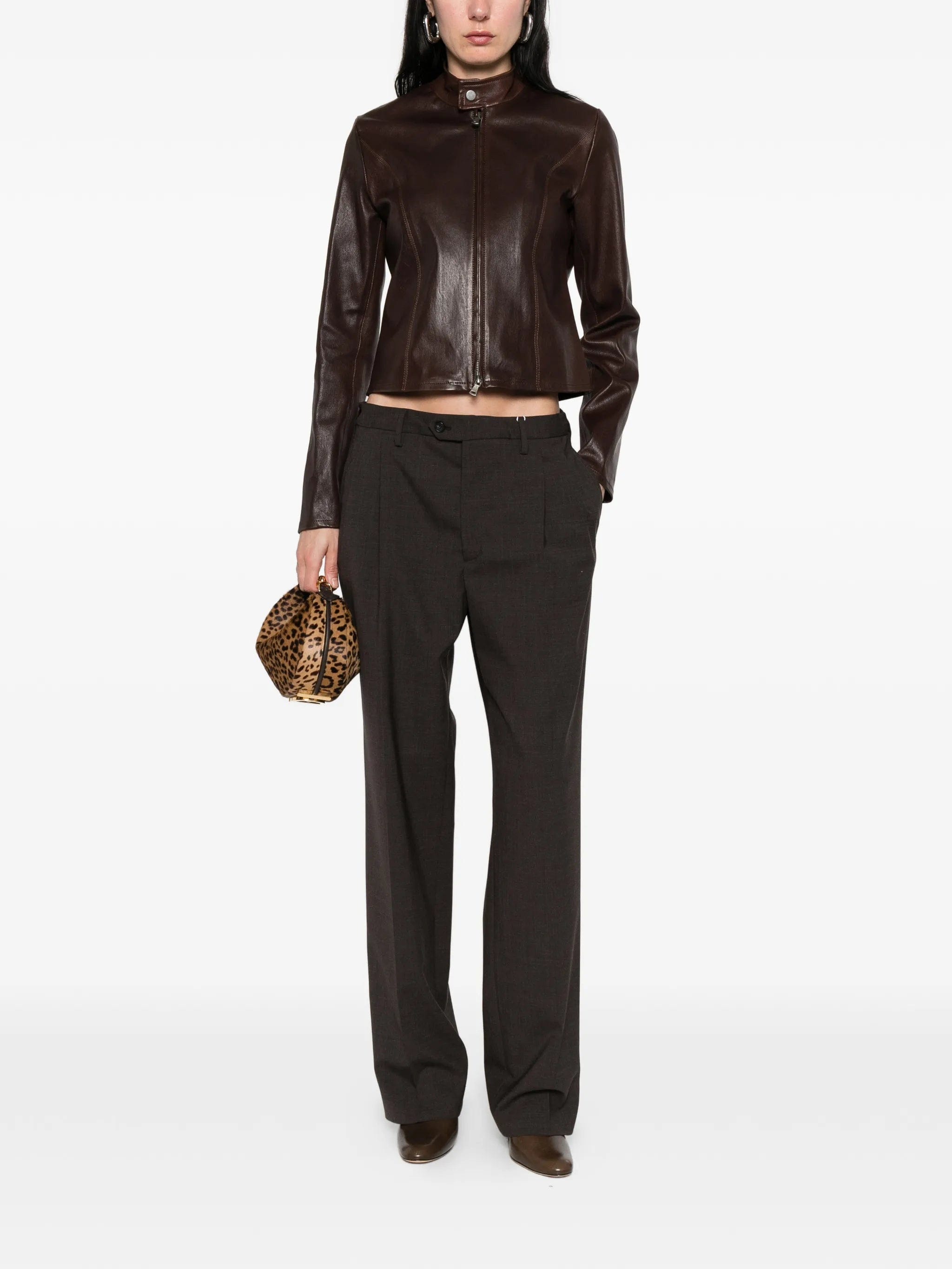 Nour Hammour Sigrid leather jacket