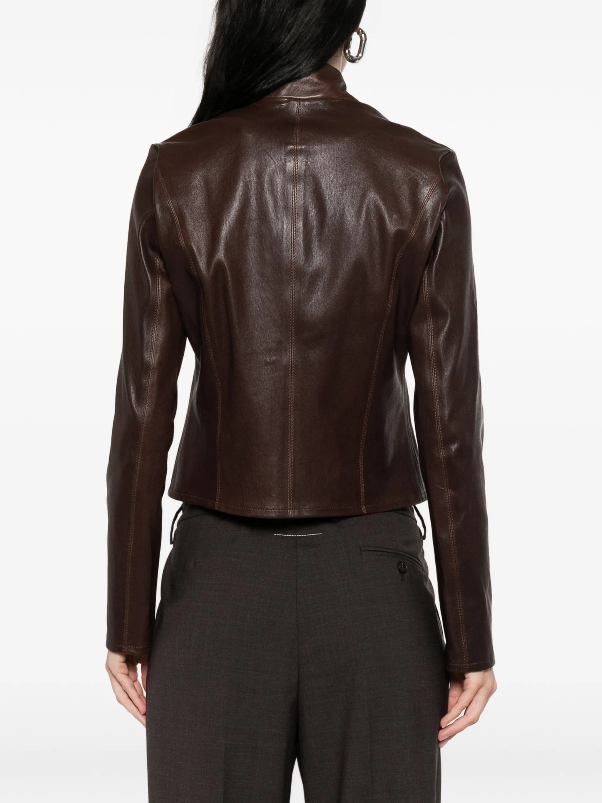 Nour Hammour Sigrid leather jacket