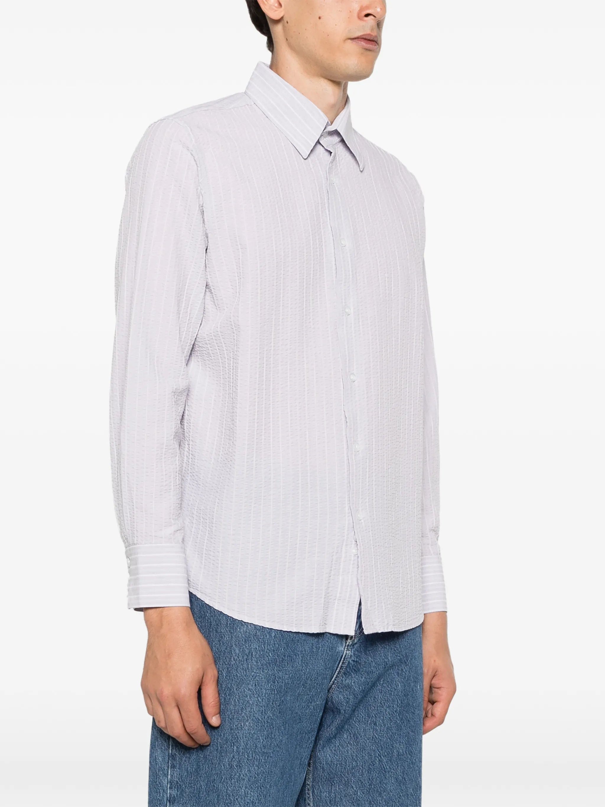 Carter Young striped business shirt
