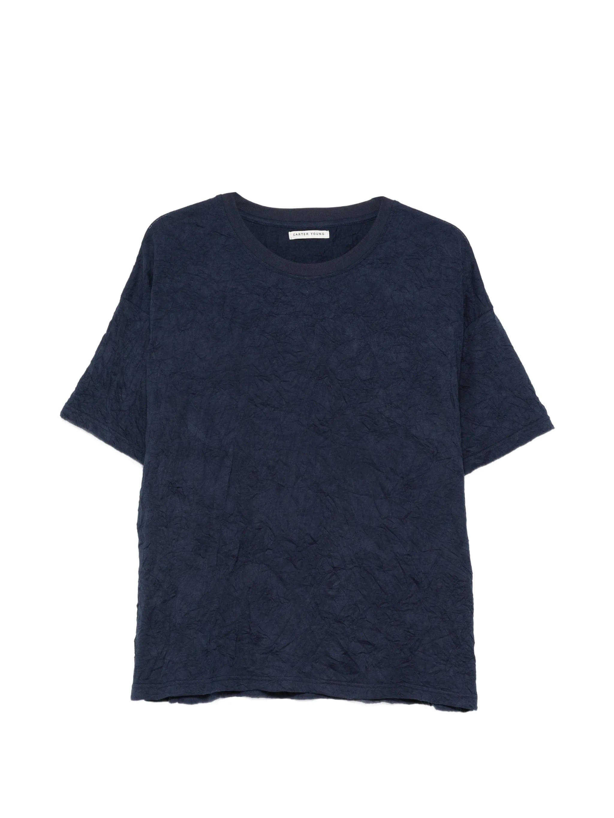 Carter Young boxy distressed T - shirt