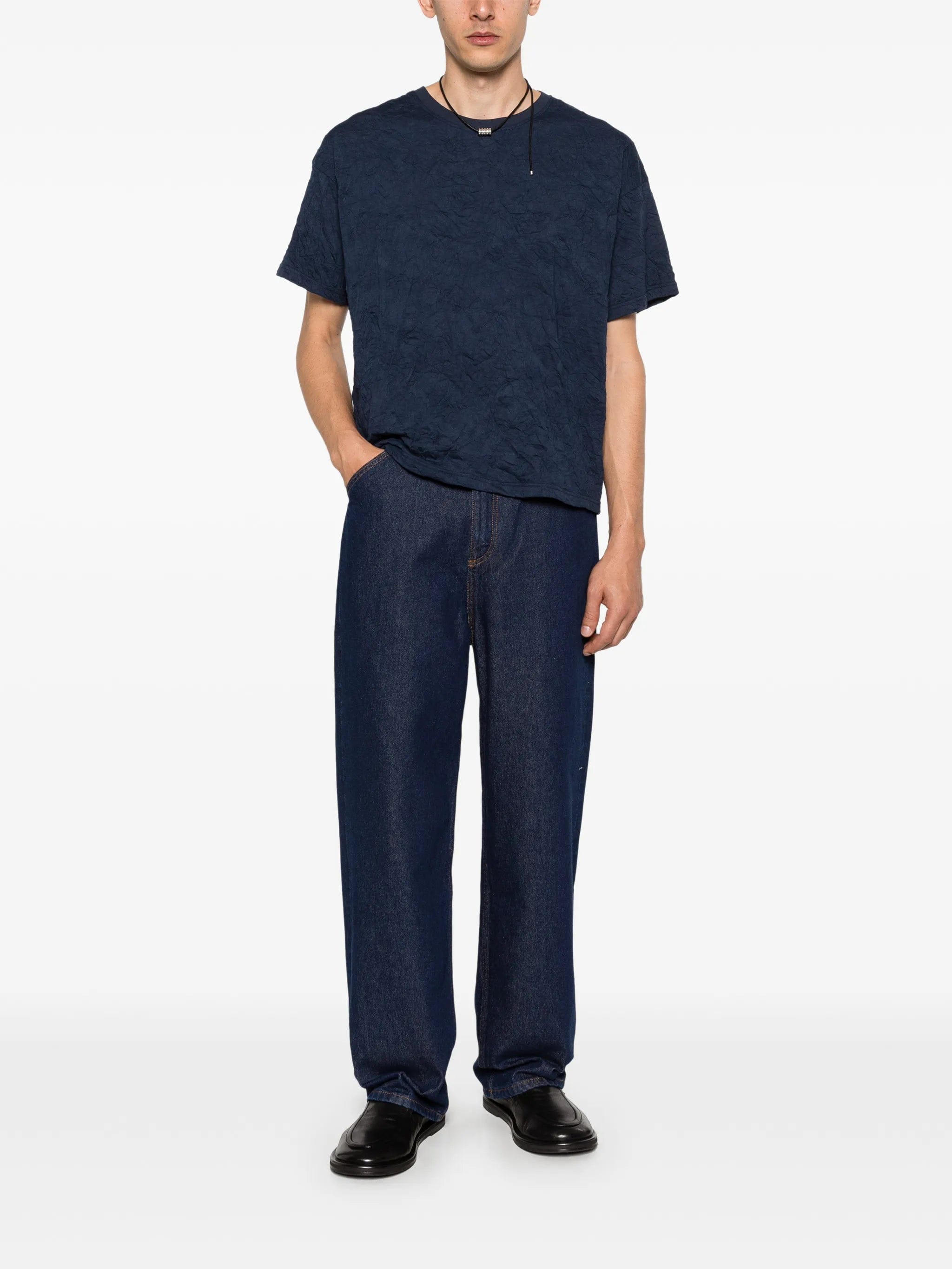 Carter Young boxy distressed T - shirt