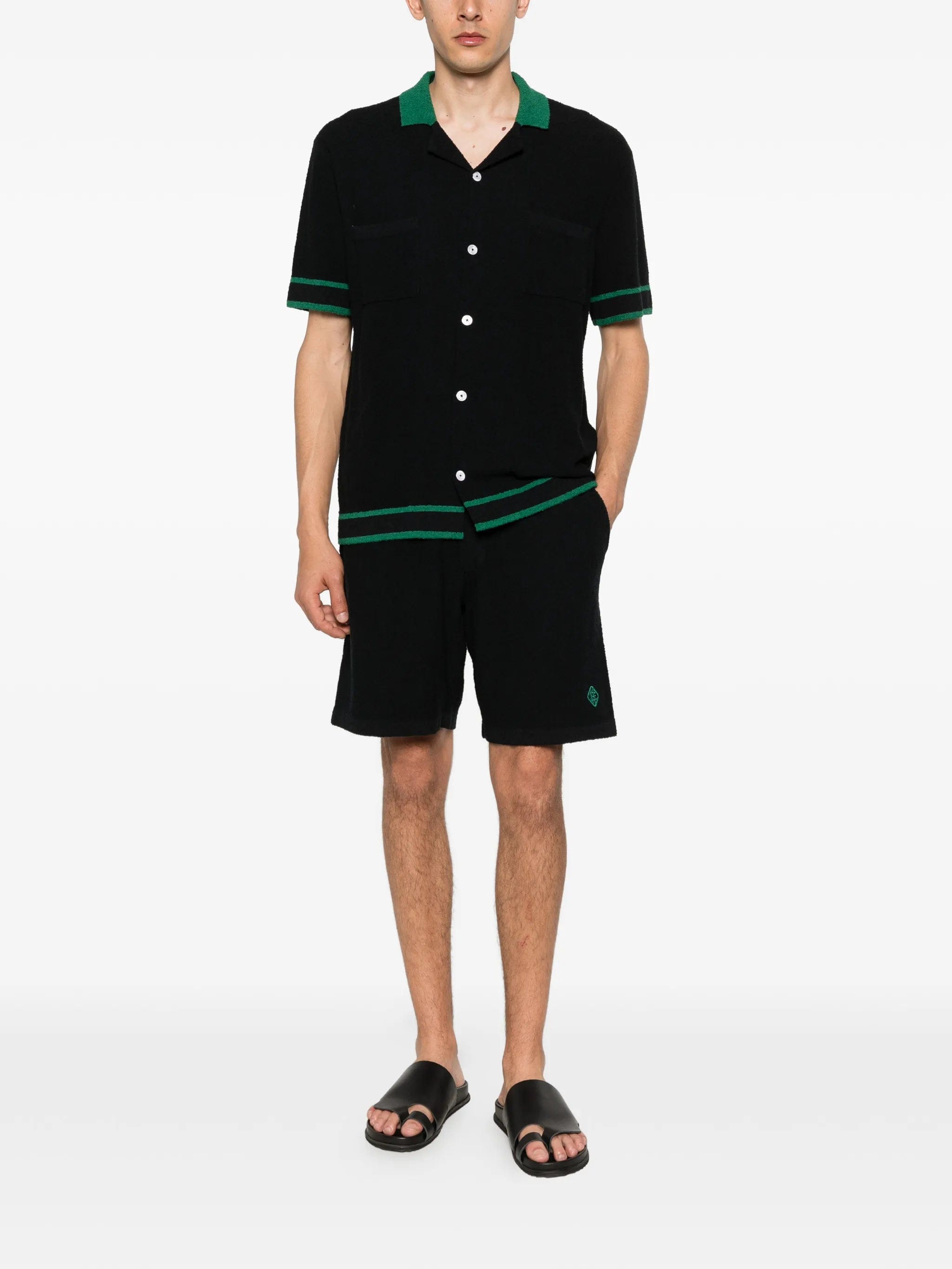 CHÉ Armas bouclé drawstring shorts