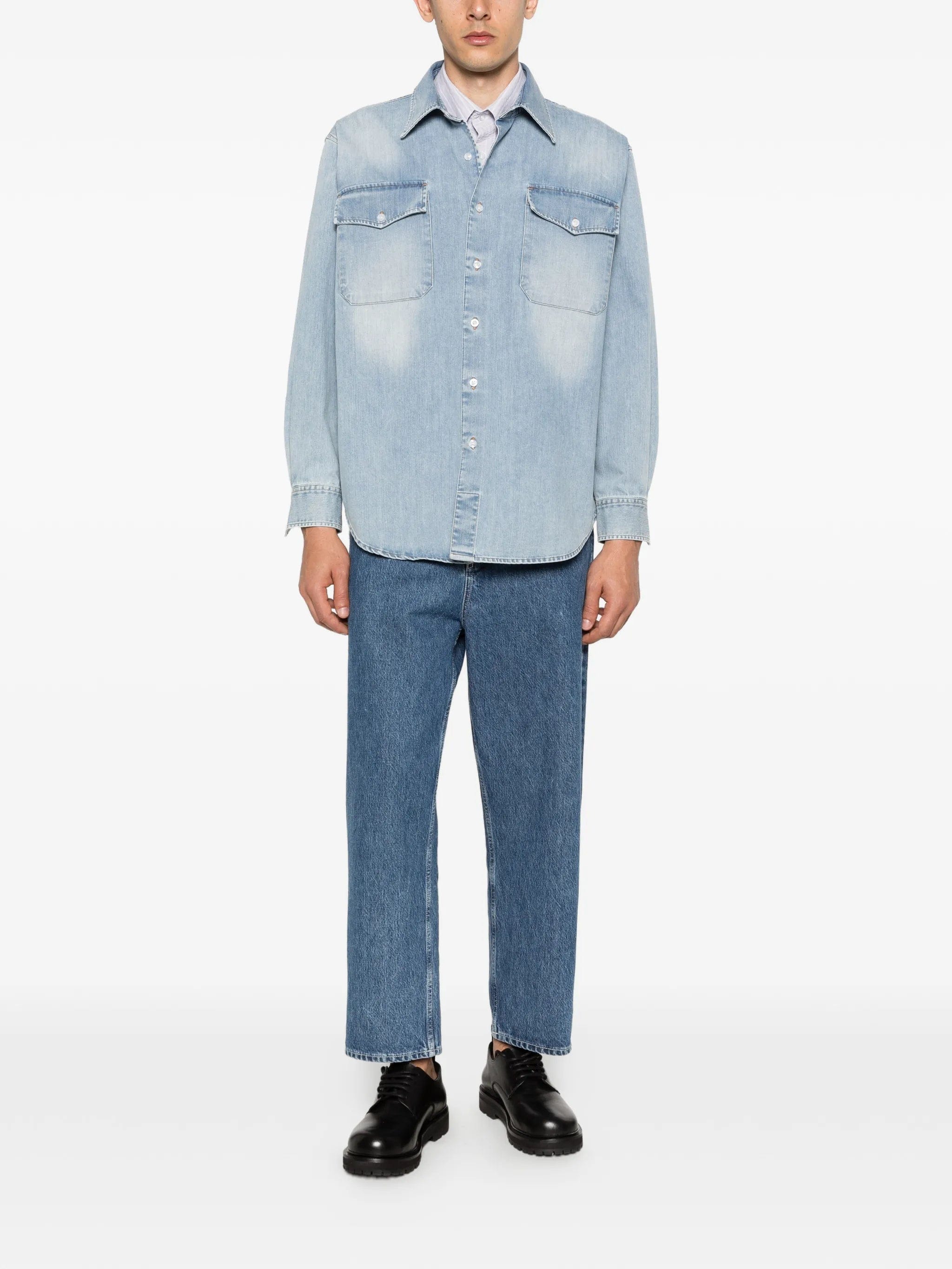 Carter Young denim utility shirt