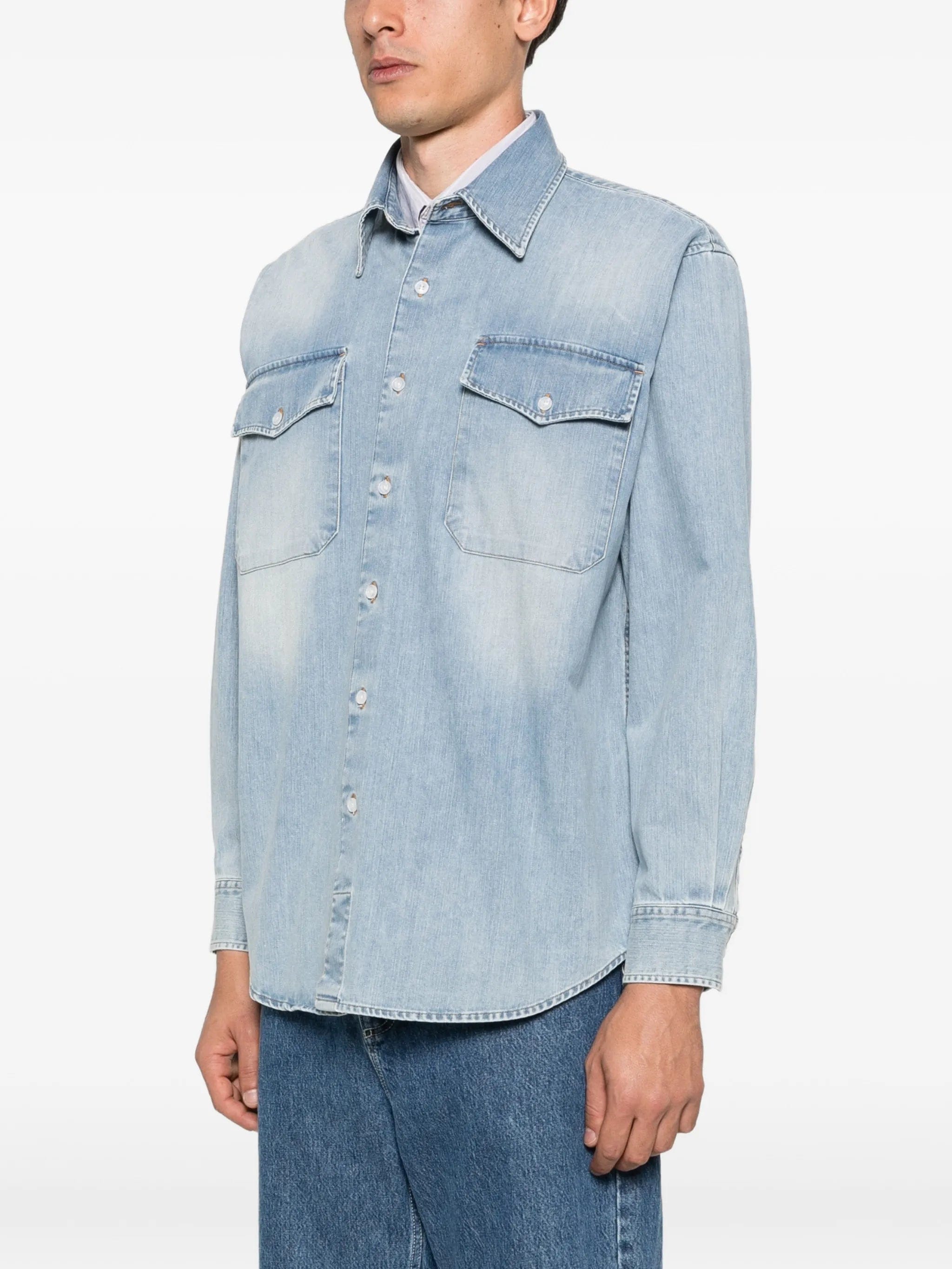 Carter Young denim utility shirt