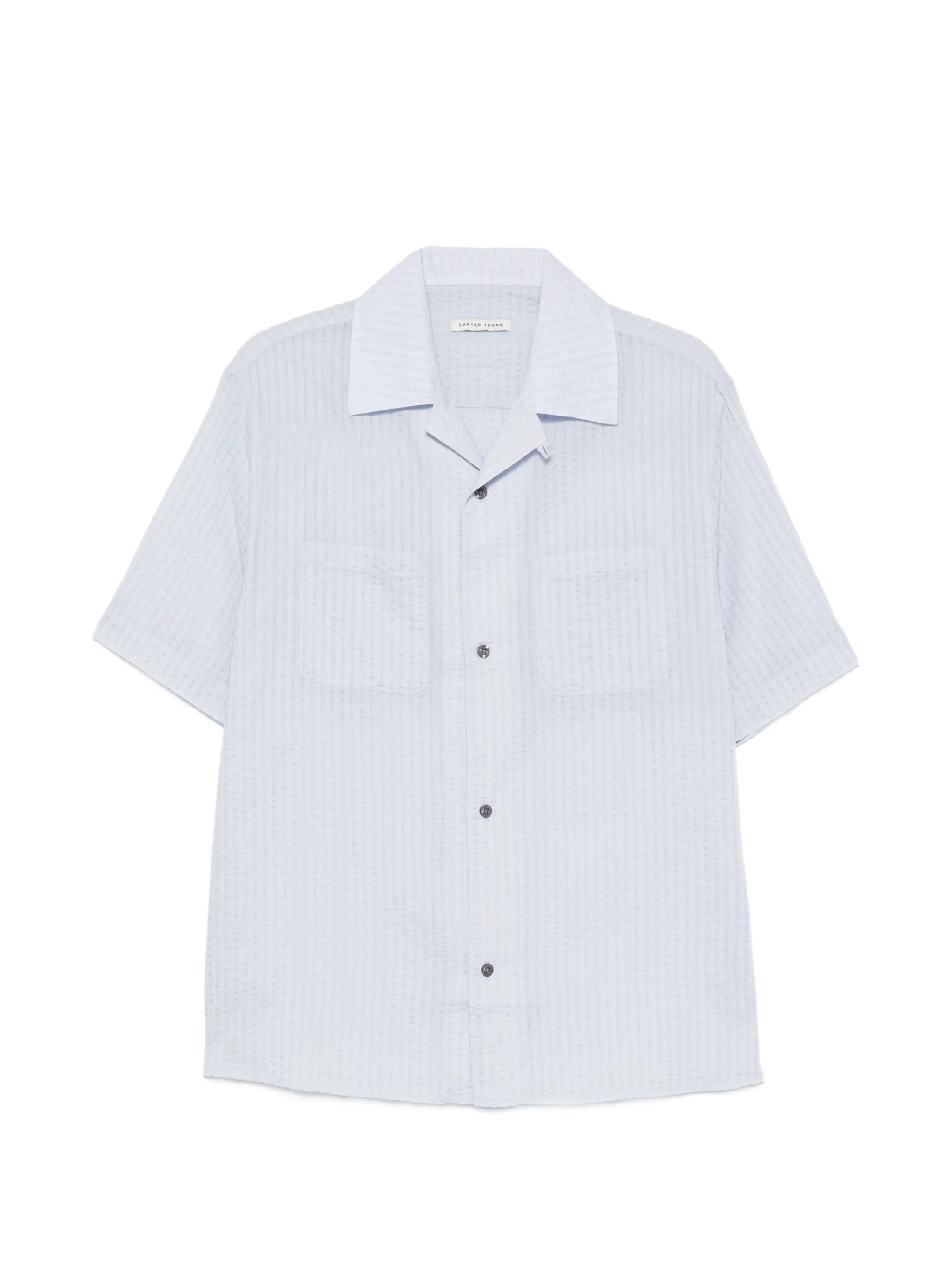 Carter Young pocket seersucker shirt