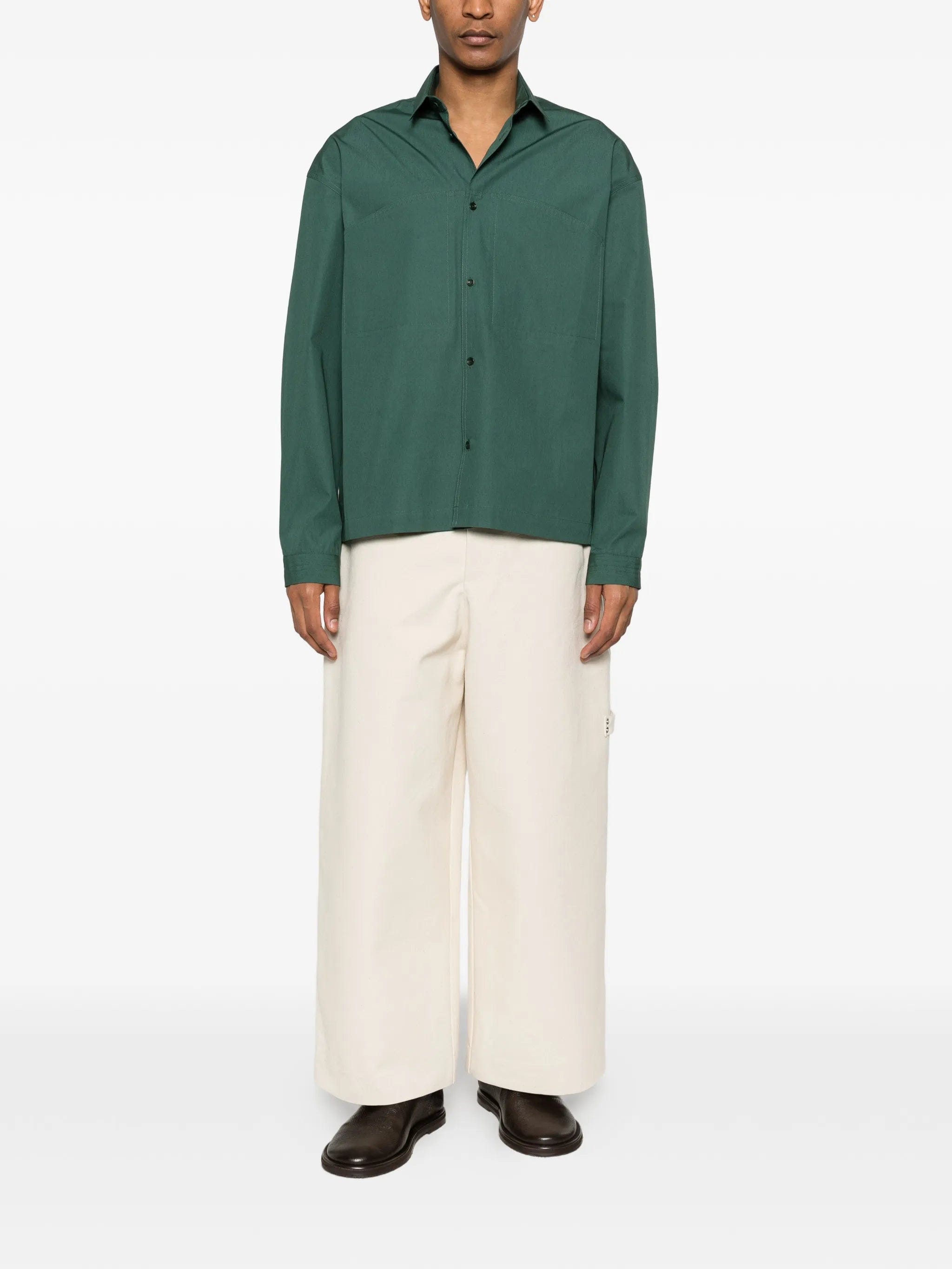 SAGE Nation Oval oversized pocket shirt