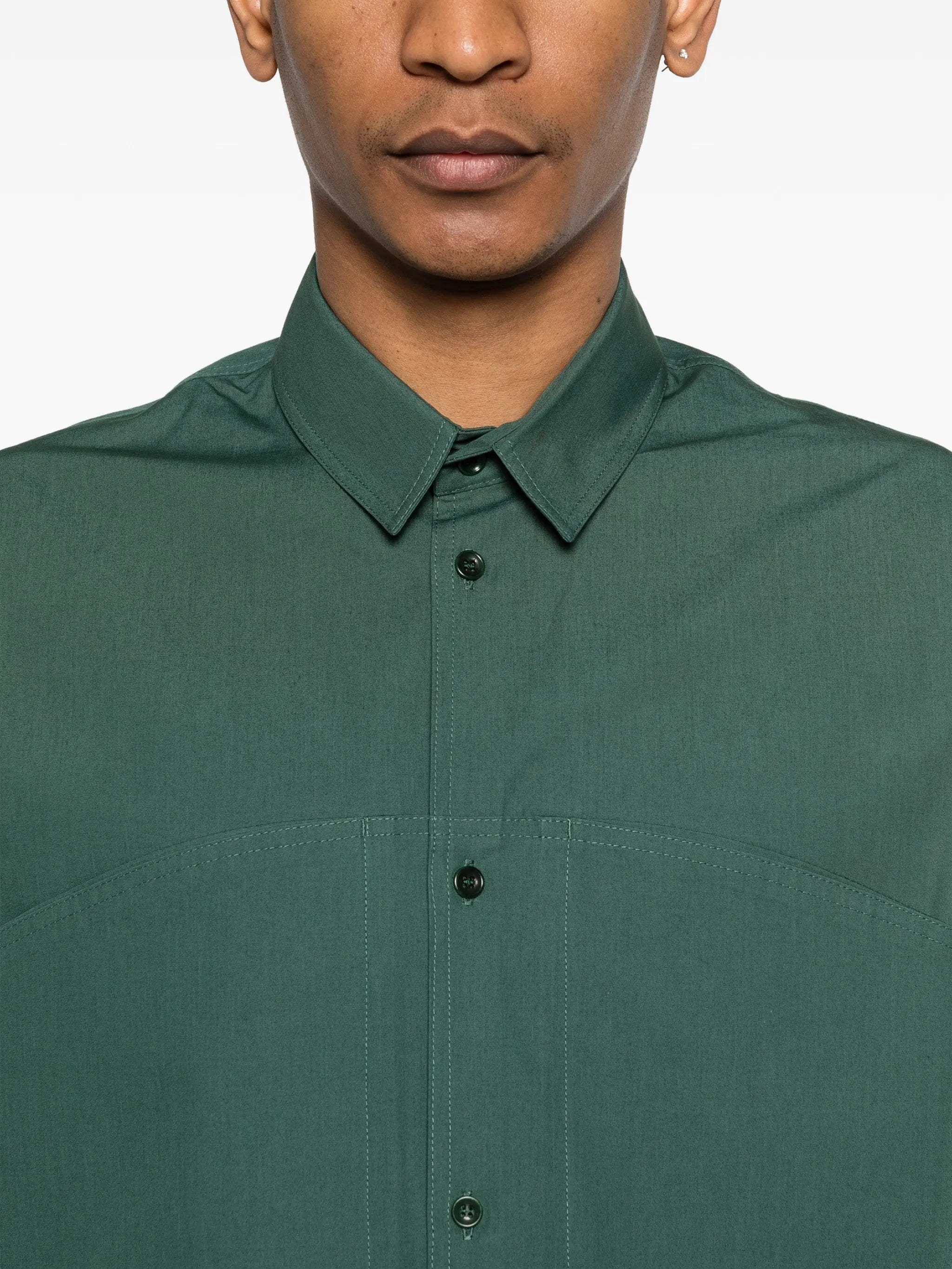 SAGE Nation Oval oversized pocket shirt
