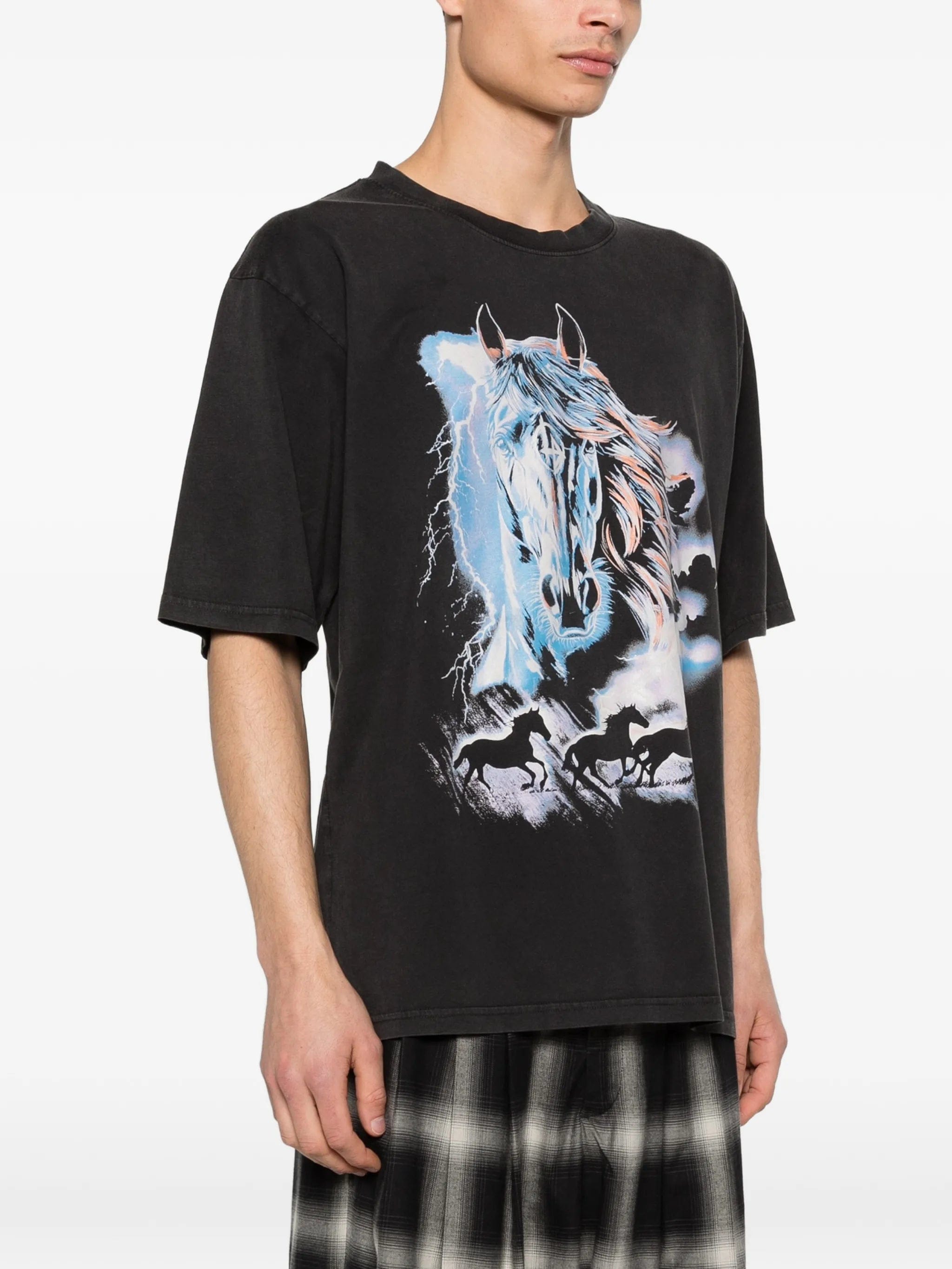 LỰU ĐẠN horse - graphic T - shirt