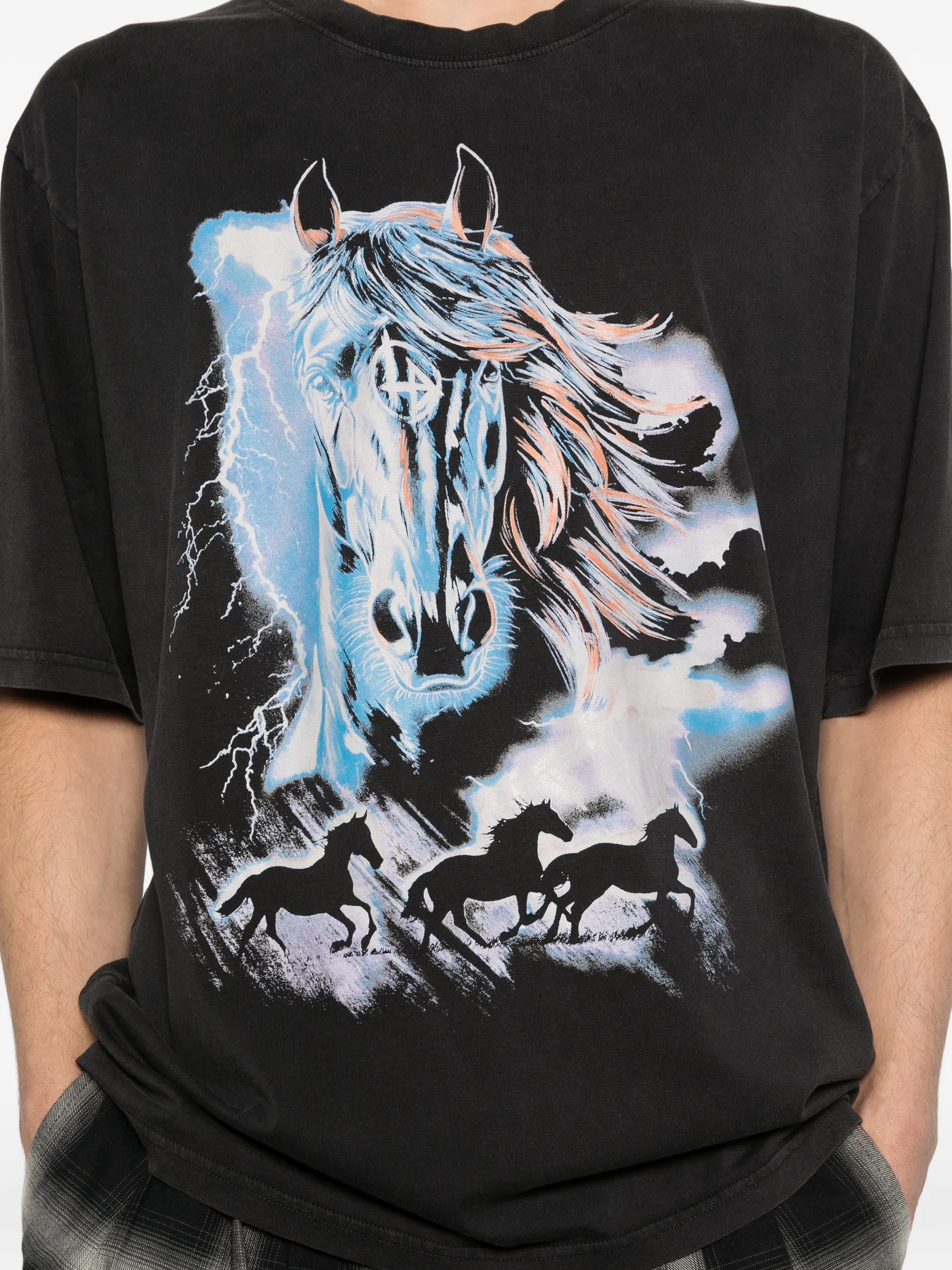 LỰU ĐẠN horse - graphic T - shirt
