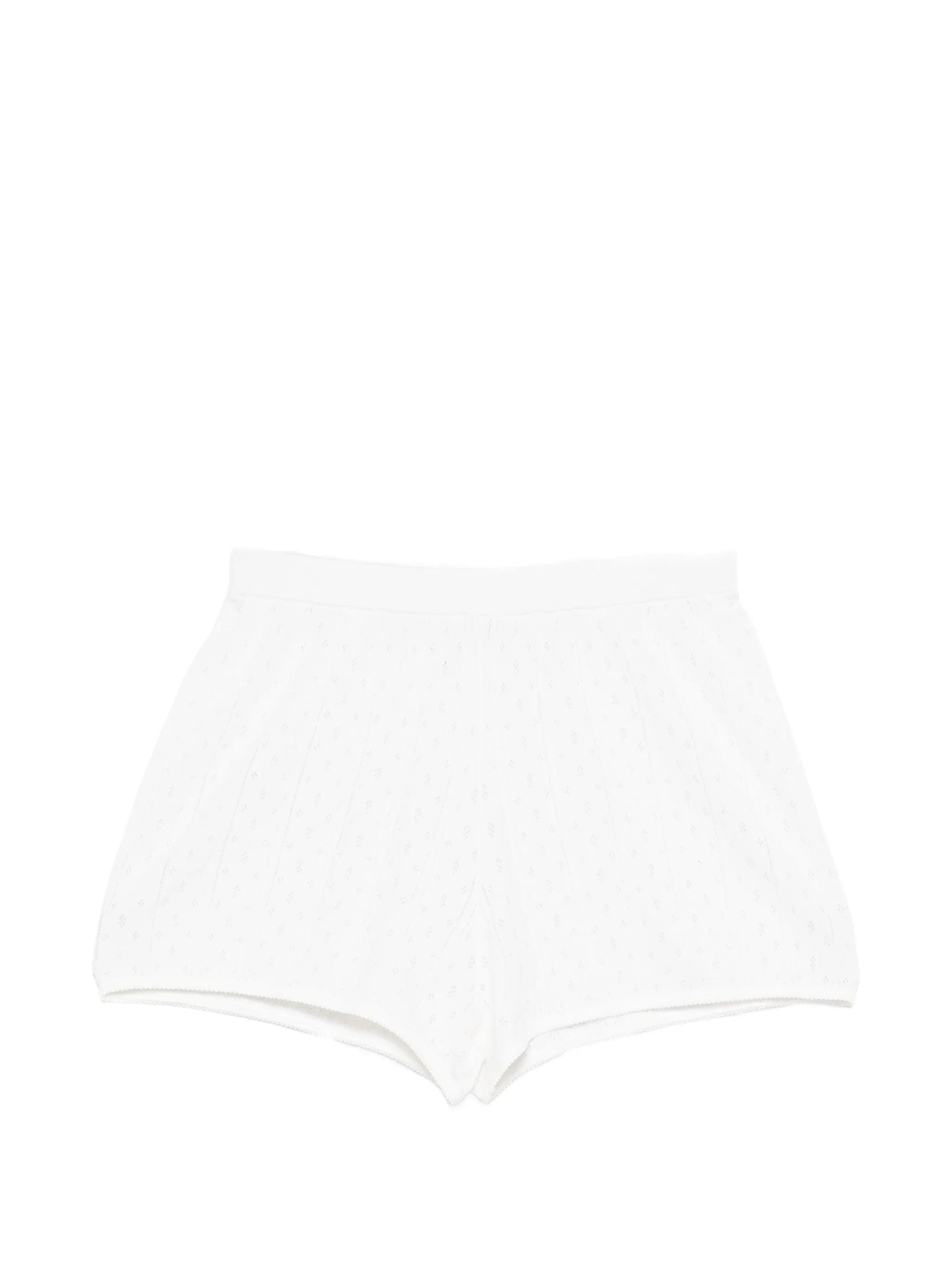 Soft Goat pointelle mini shorts