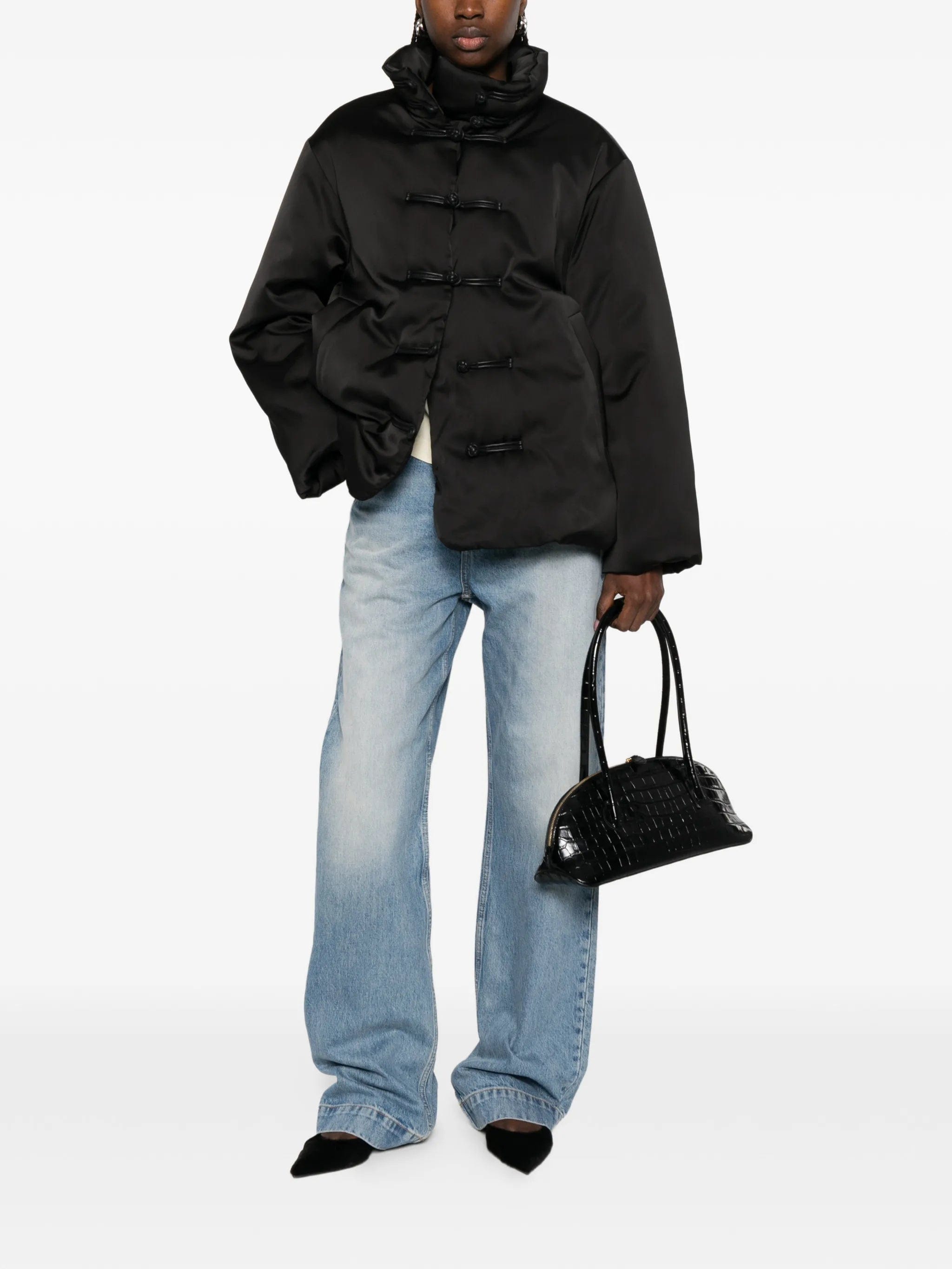Róhe satin - effect puffer jacket