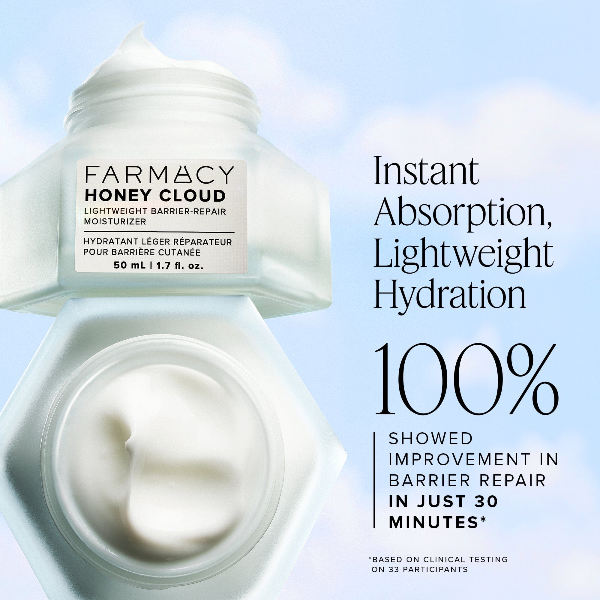Farmacy Beauty Honey Cloud Lightweight Barrier Repair Moisturizer Trial Size