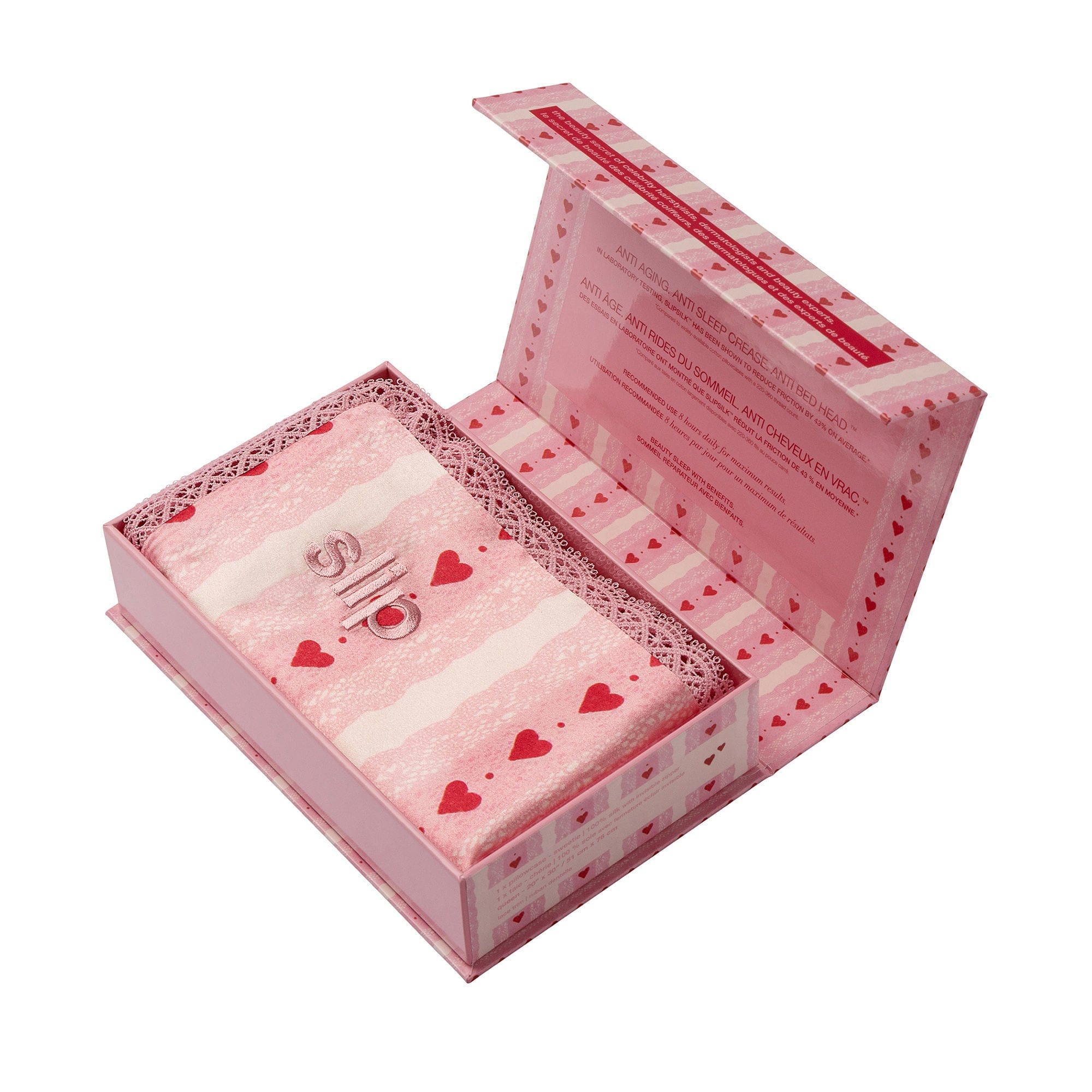 Slip Pure Silk Queen Pillowcase with Lace Trim (Limited Edition)
